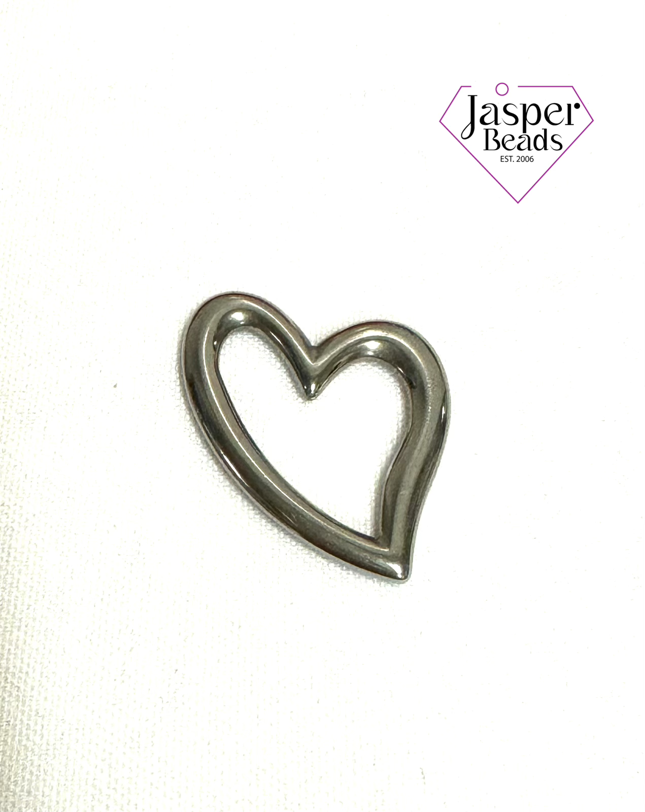 Stainless Steel Silhouette Heart Pendant