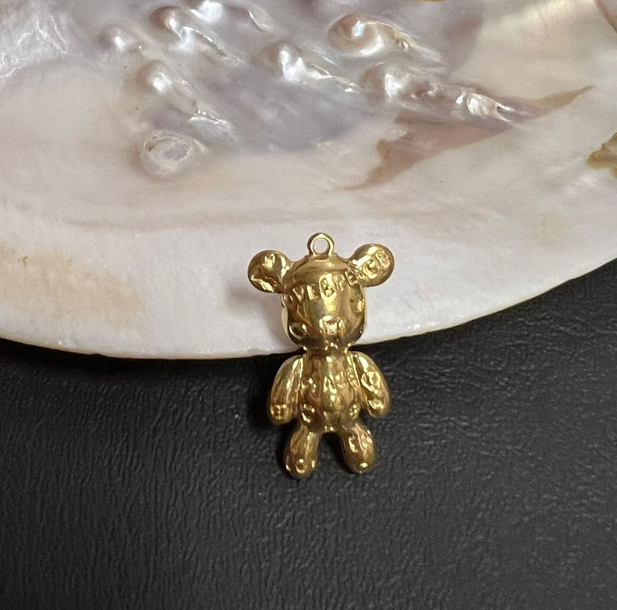 Stainless Steel Bear charm