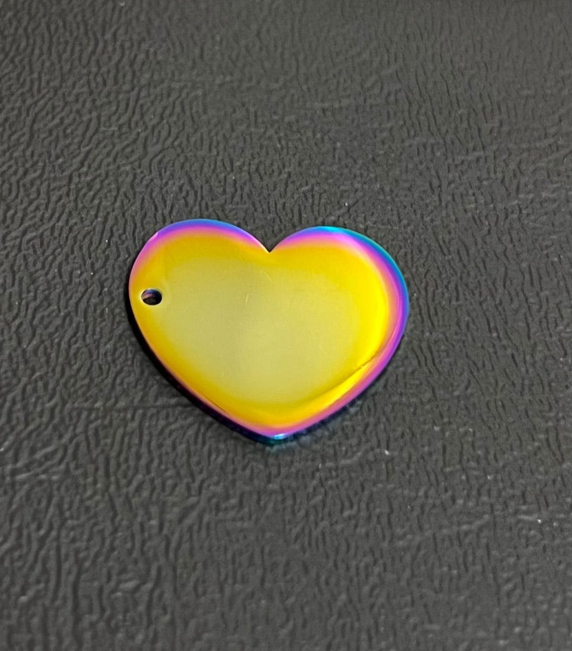 Stainless Steel Heart Charm