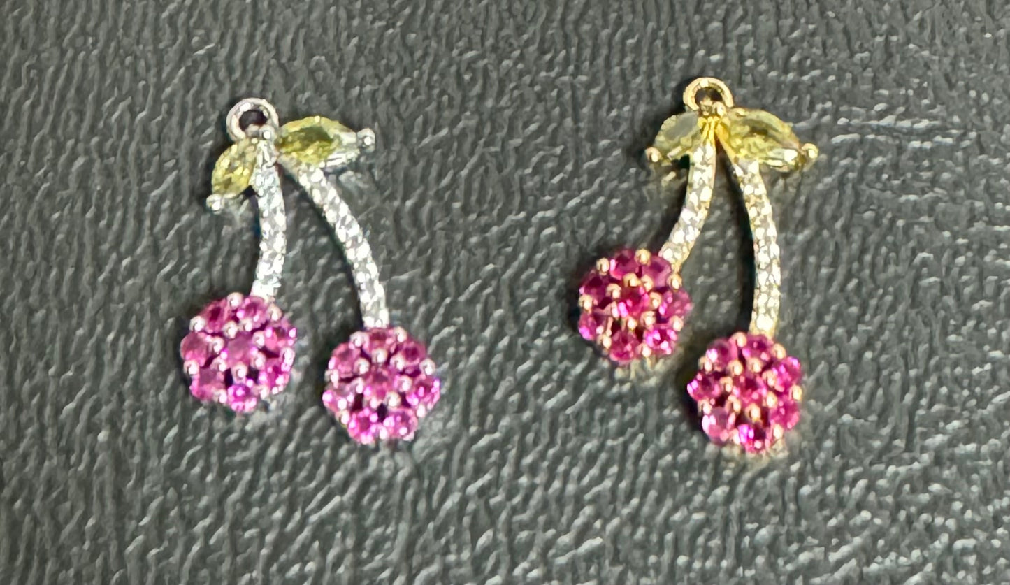 18k Gold Plated Cherry Charm