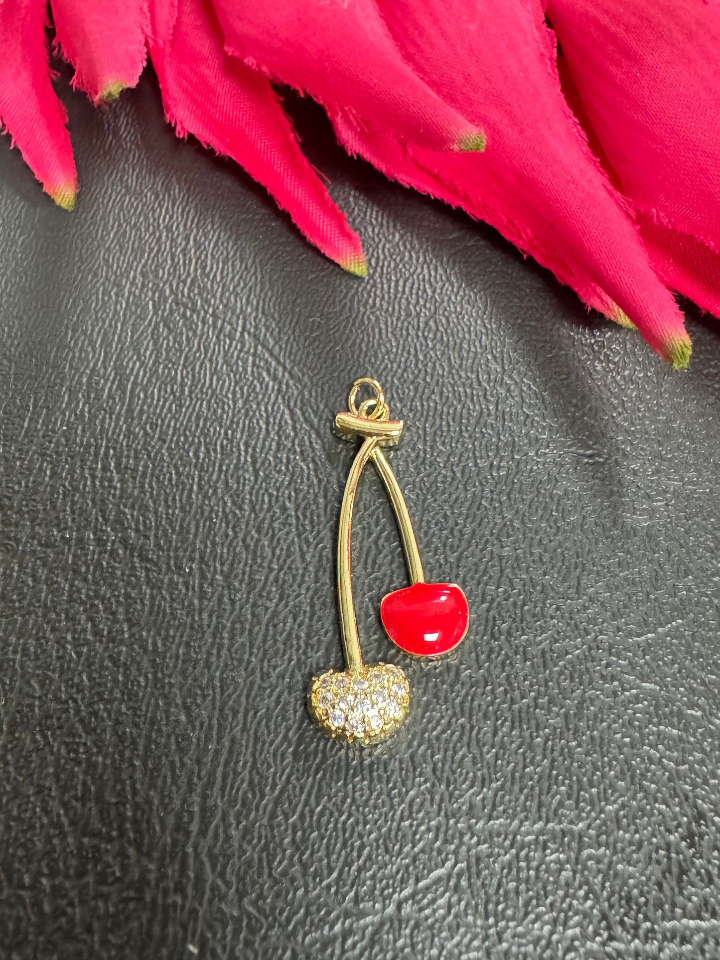 18k Gold Plated Cherry Pendant