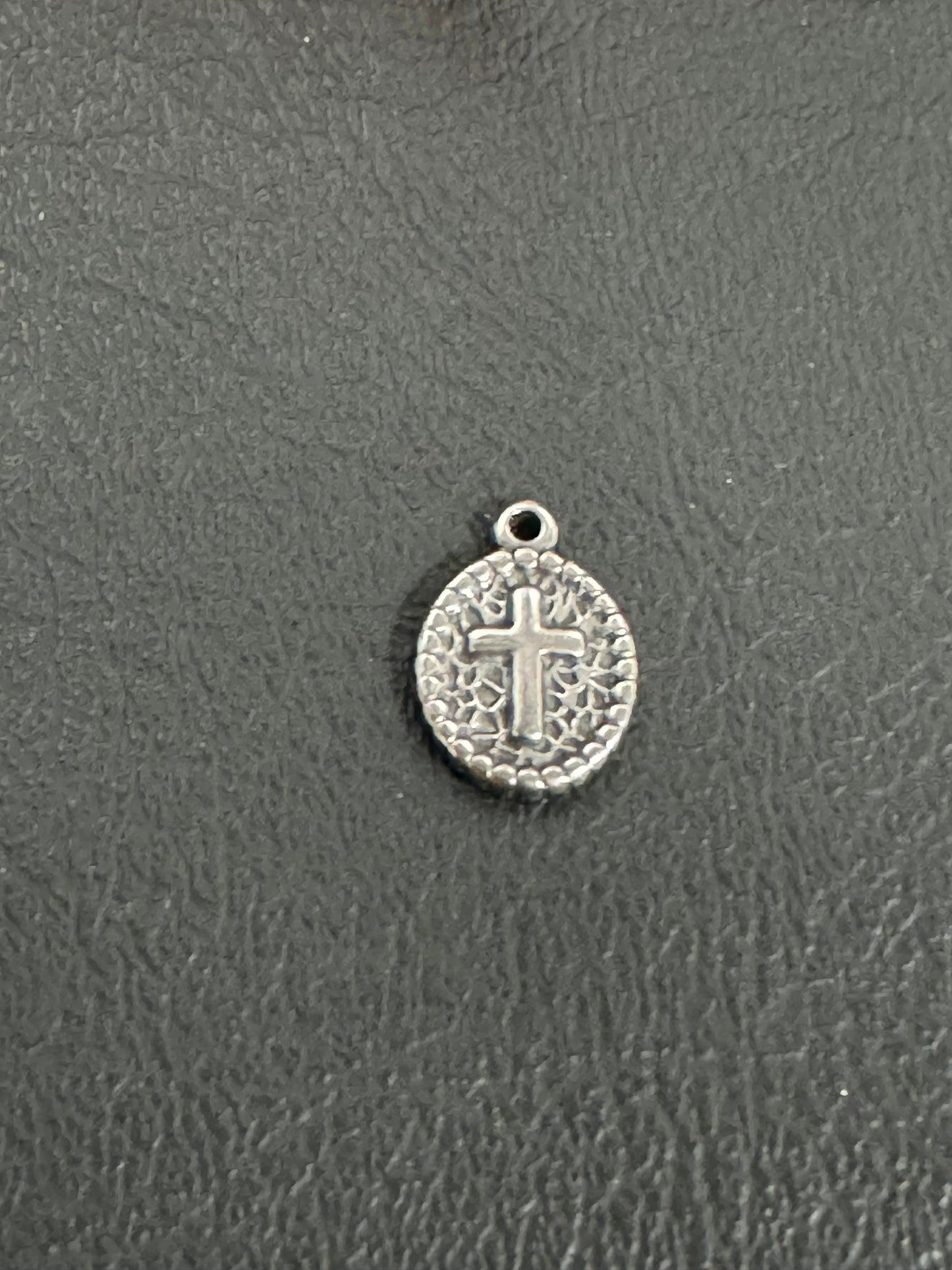 Stainless Steel Cross Medal Charm