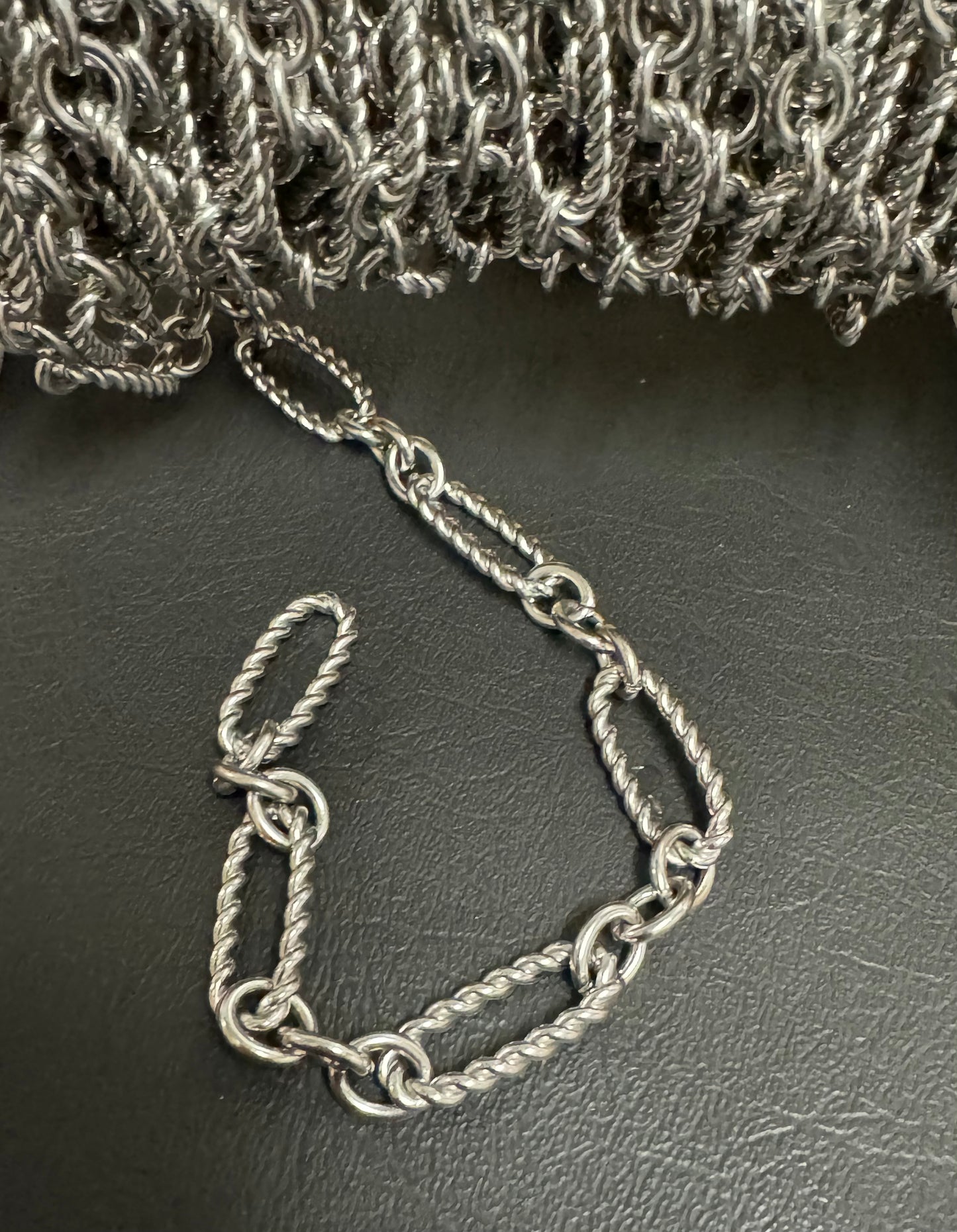 Stainless Steel Oval and Ring Chain