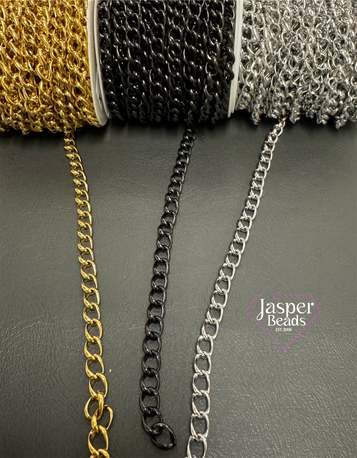 Stainless Steel Cubano Flat Chain