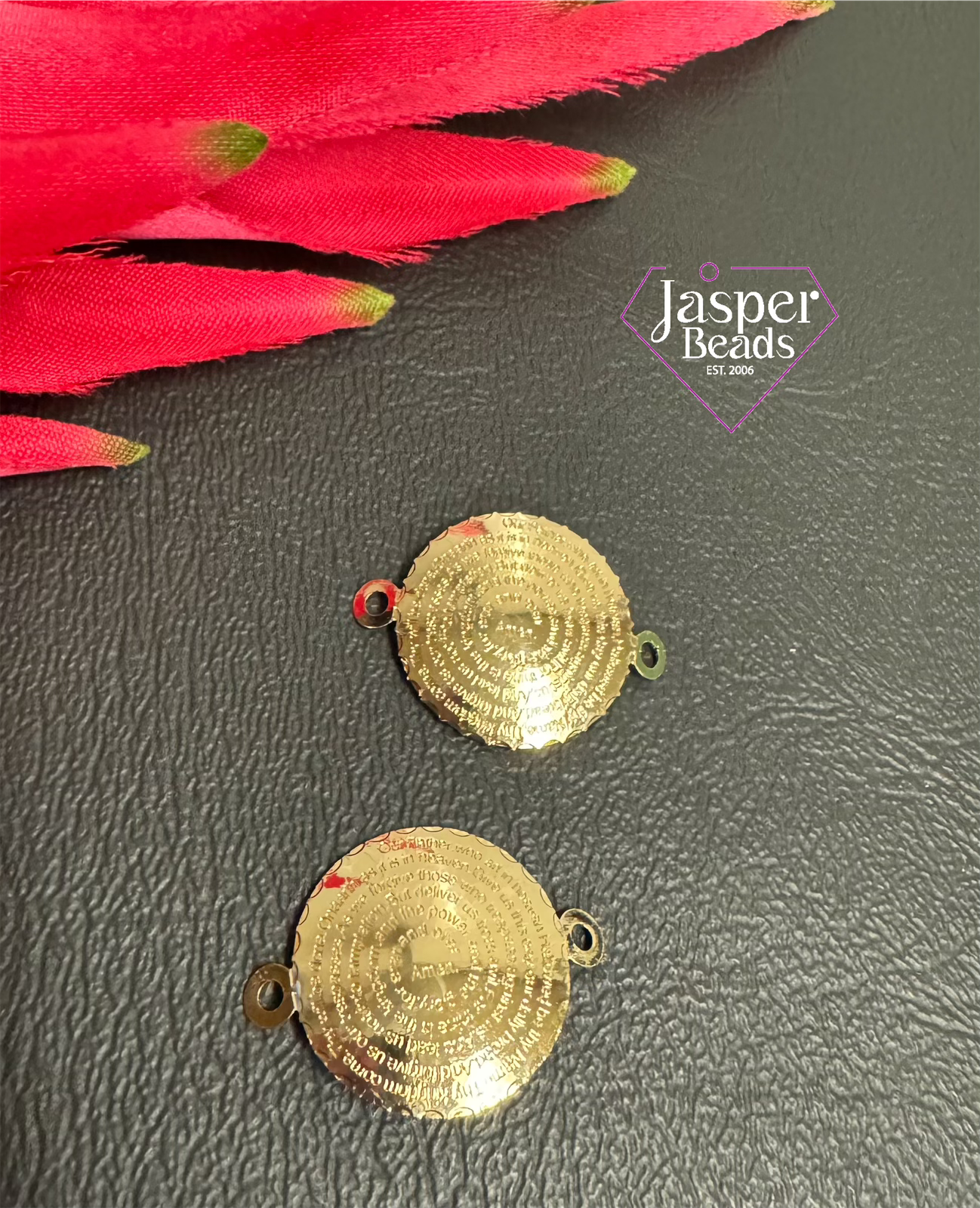 18k Gold Plated Padre Nuestro Connector