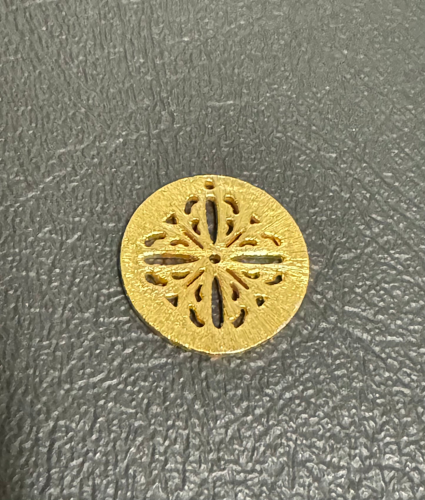 18k Gold Plated Flower Charm