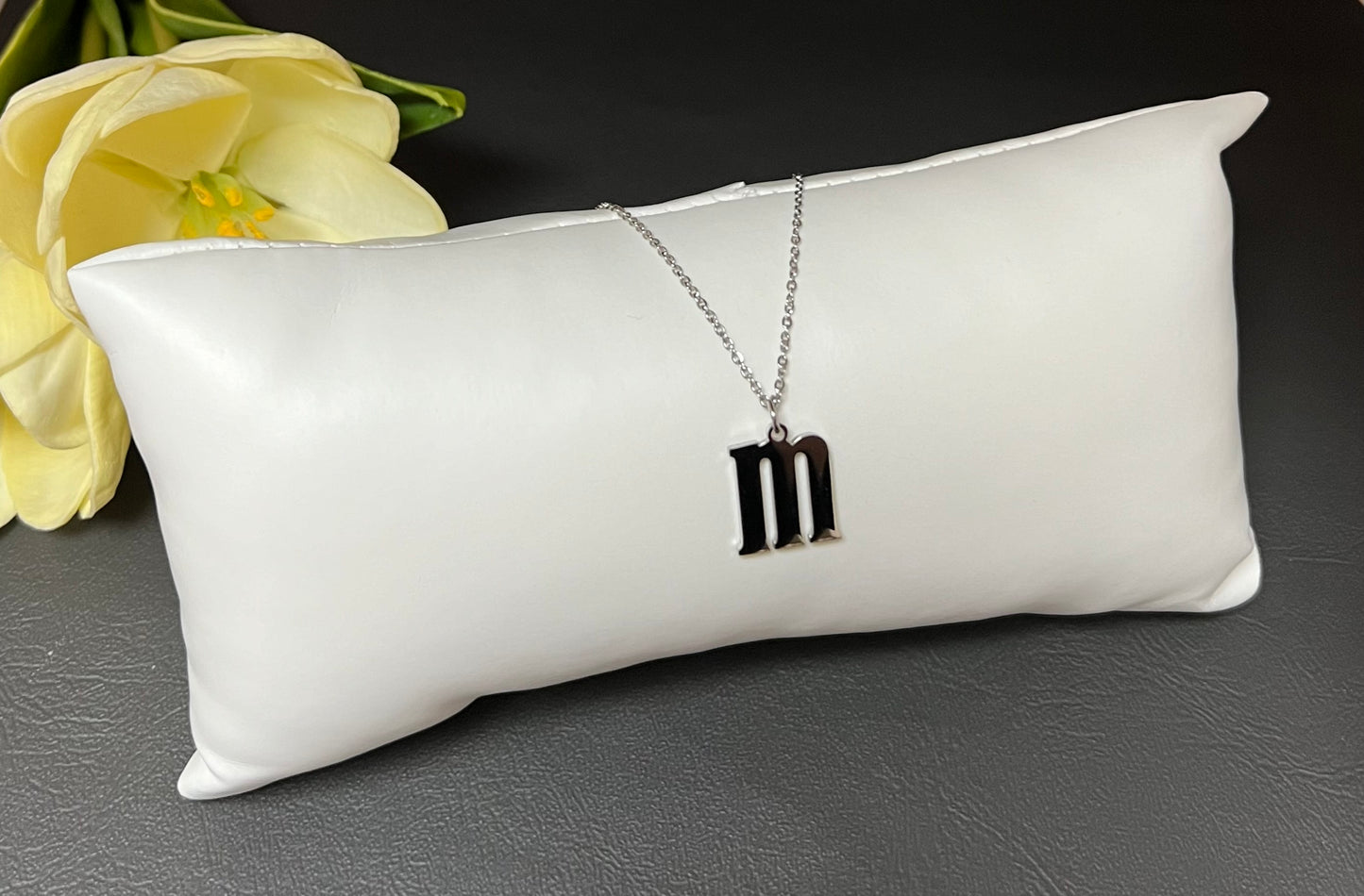 Stainless Steel Minuscule Letter Charm