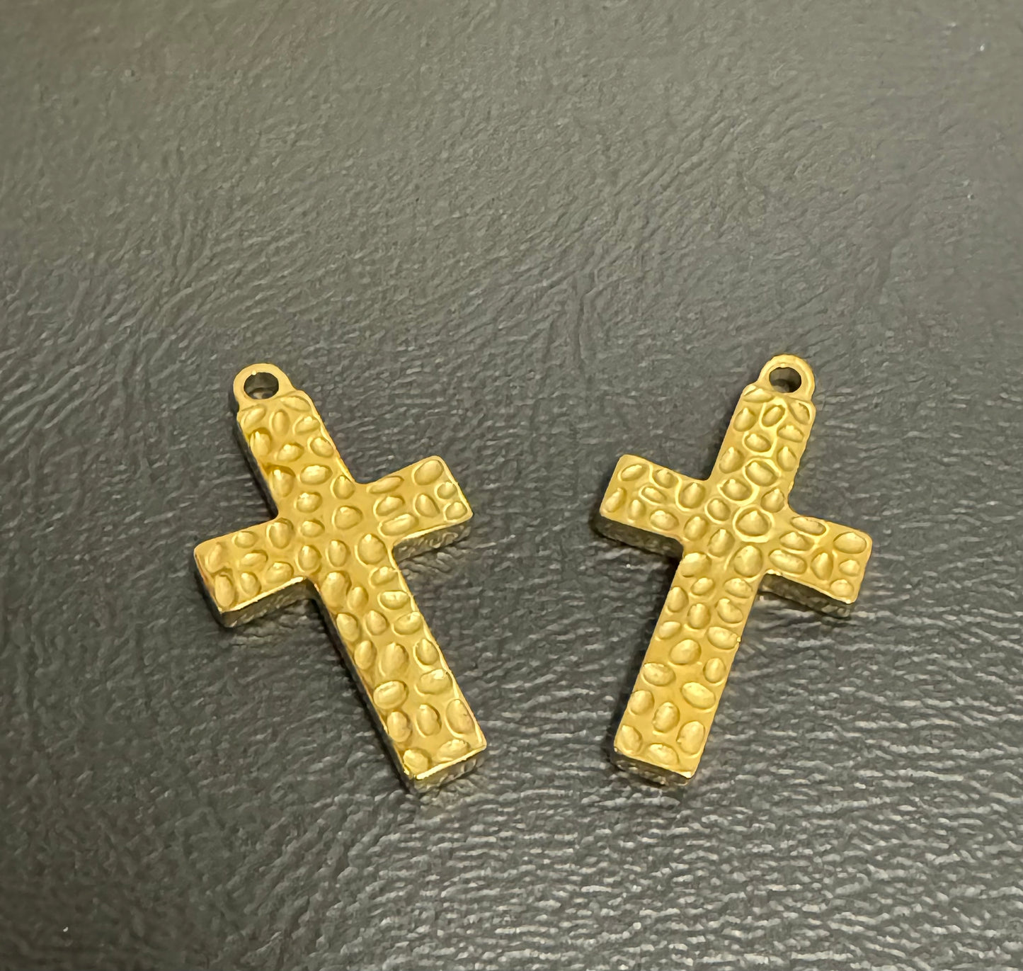 Stainless Steel Textured Cross