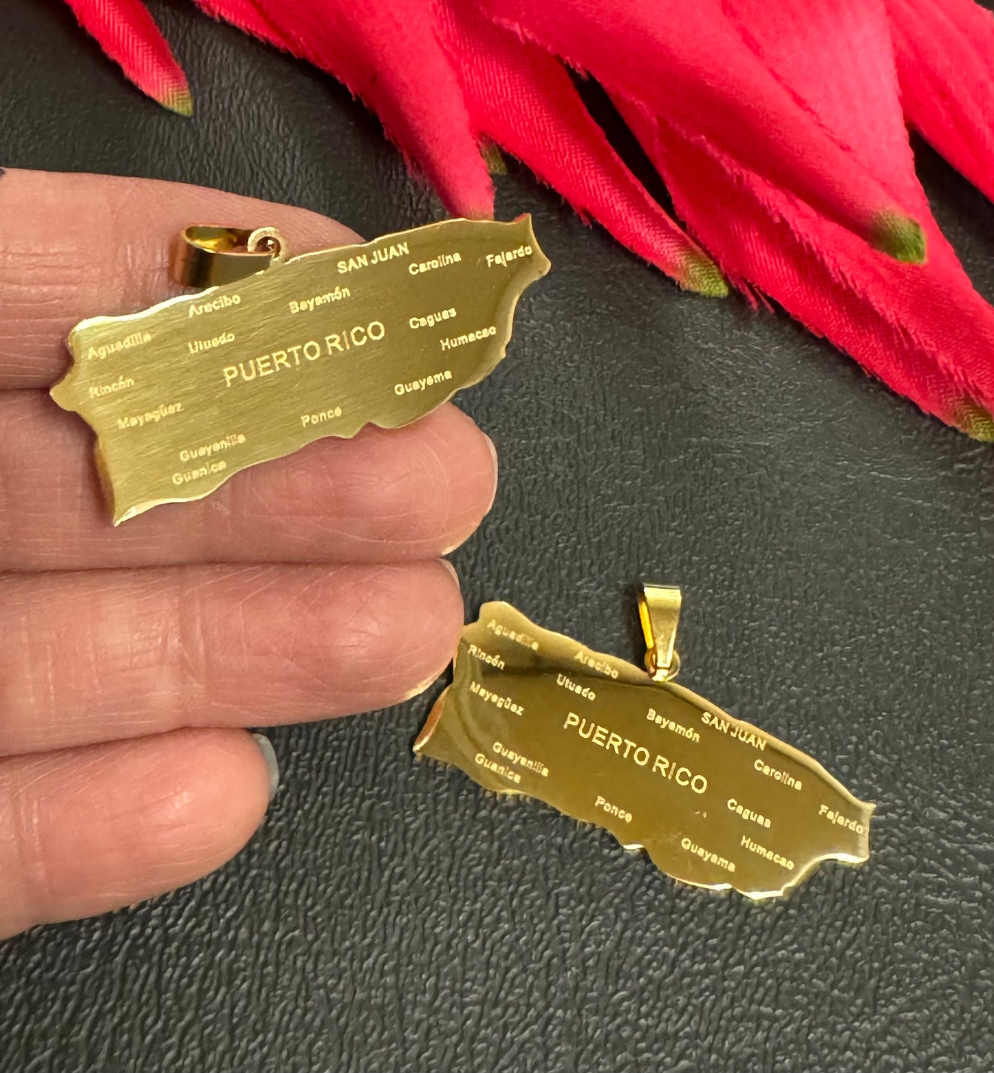 Stainless Steel PR Map with the Towns