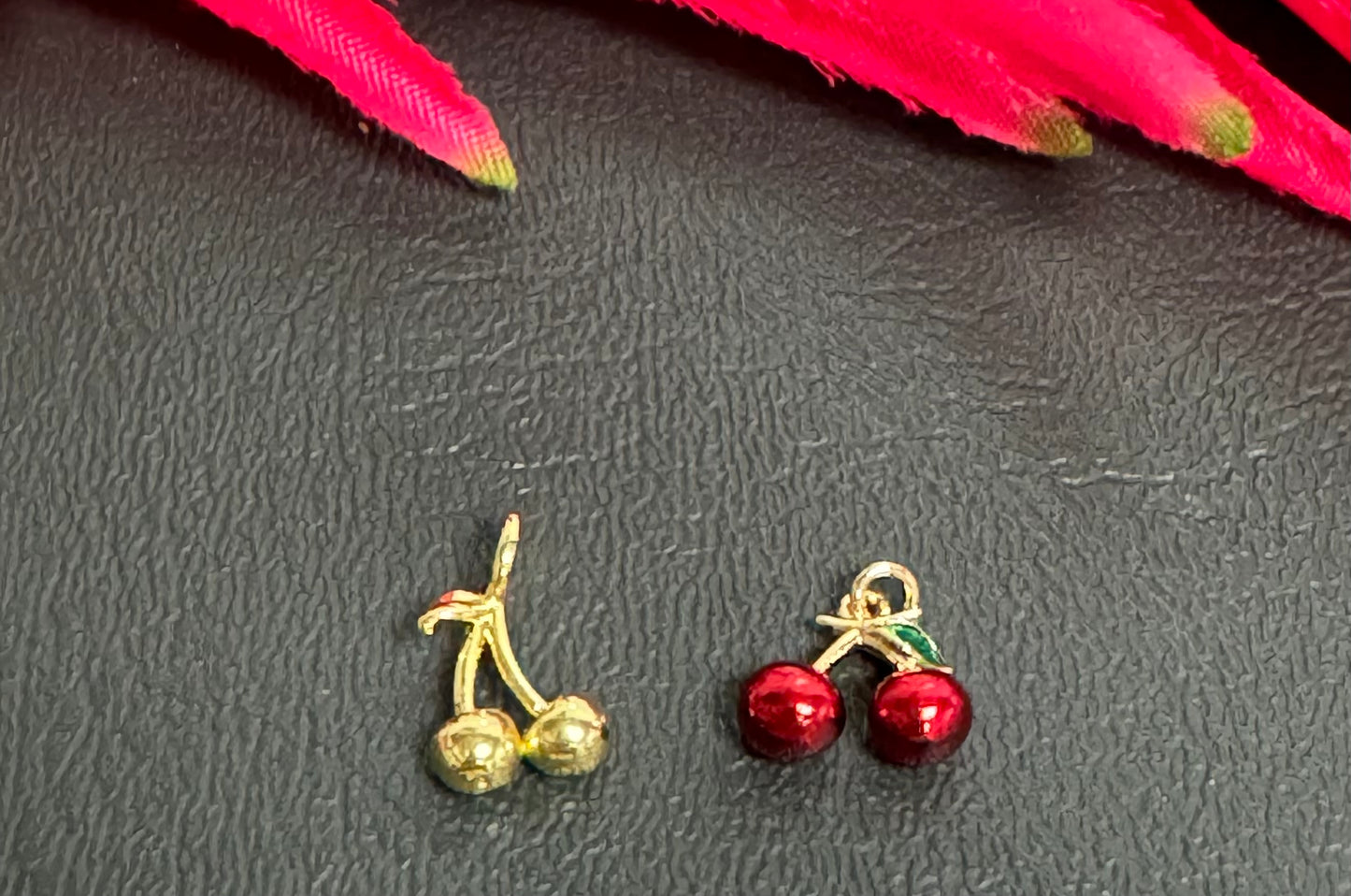 18k Gold Plated Cherry Charm