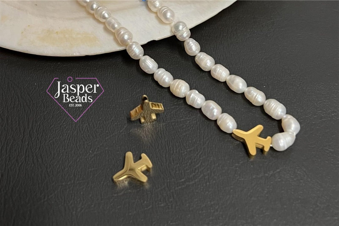 Stainless Steel Airplane Bead