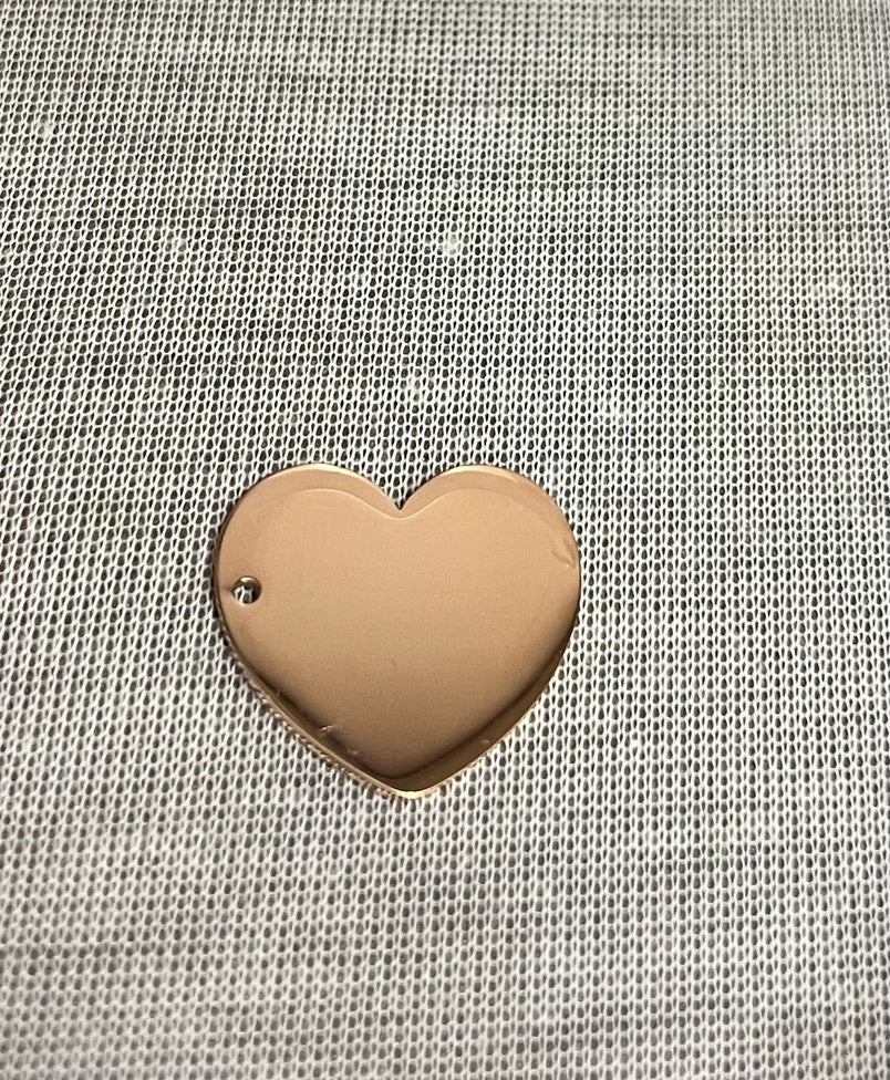 Stainless Steel Heart Charm