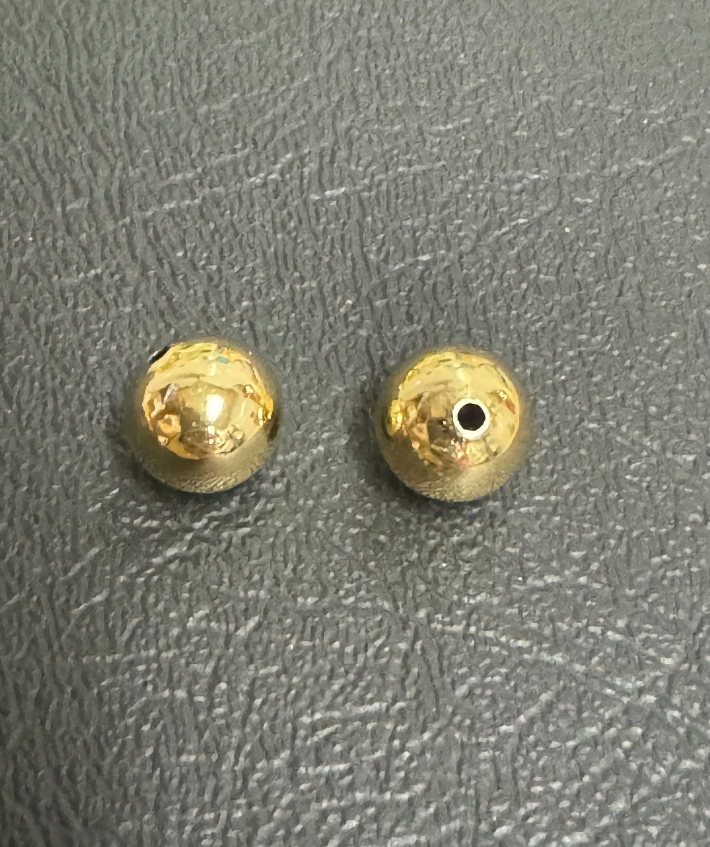18k Gold Plated Smooth Round Bead