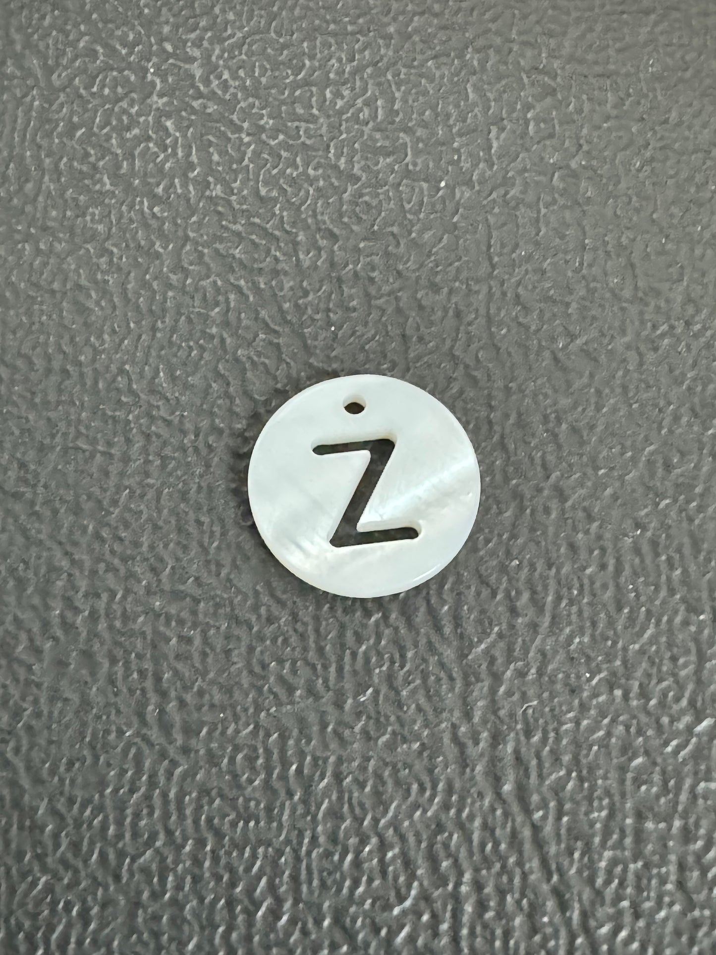 Shell Alphabet Charm