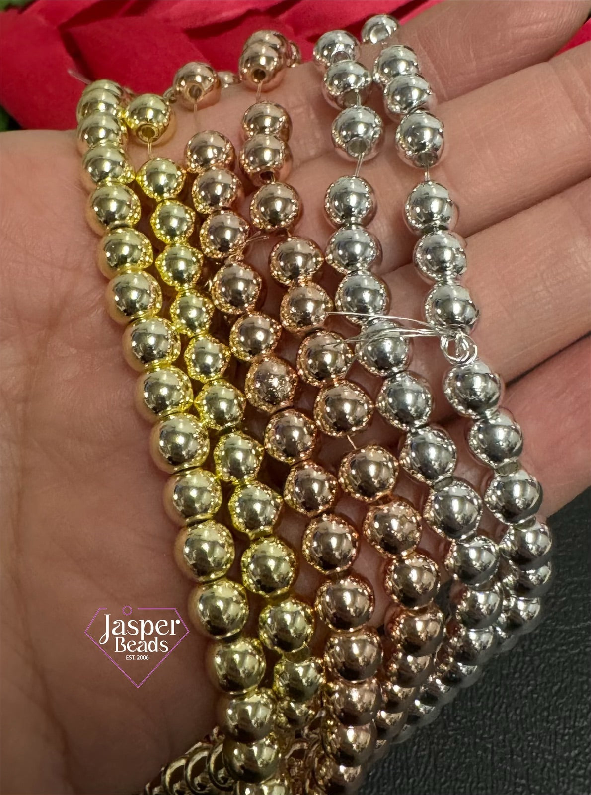 Round Hematite Beads 6mm