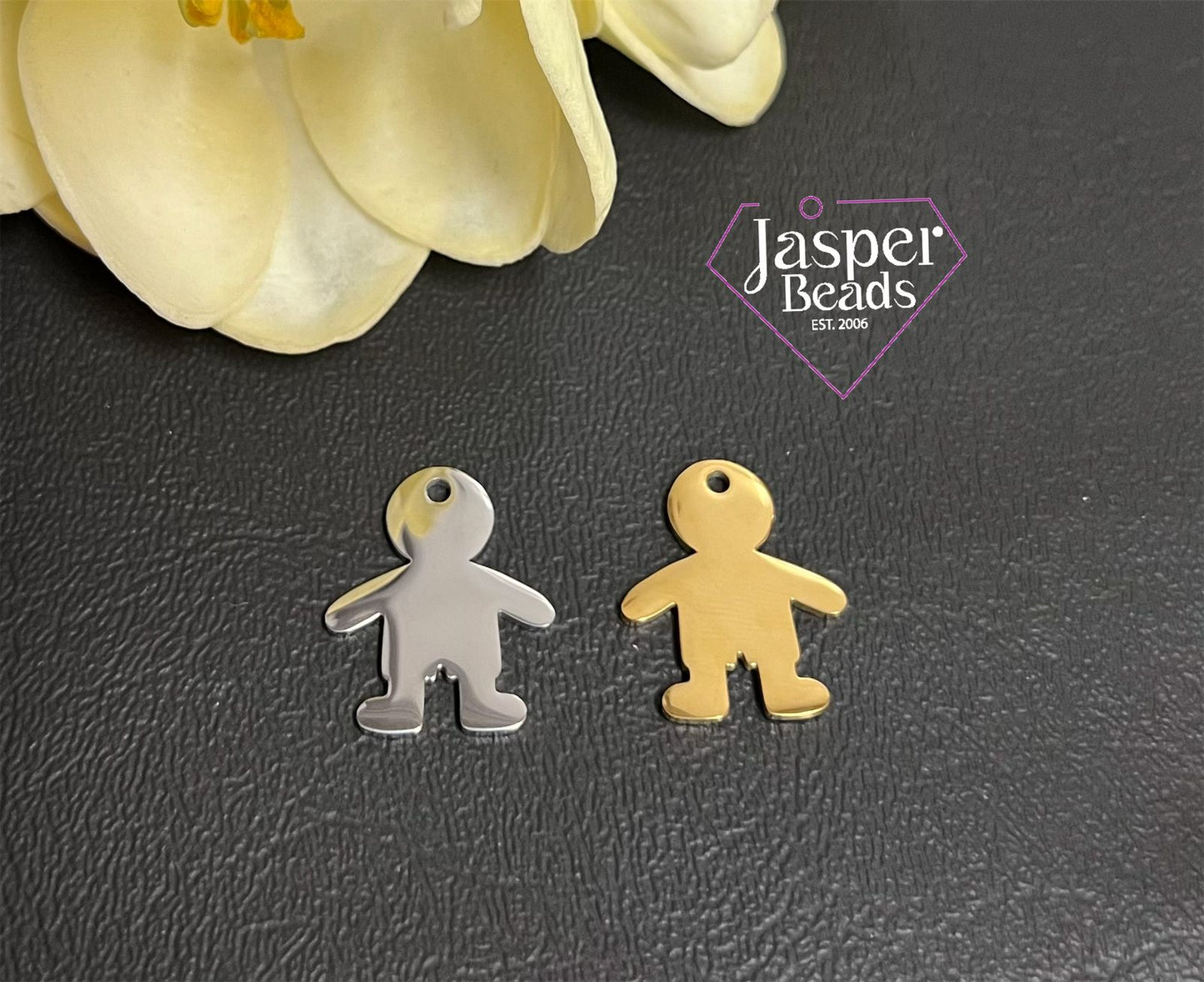 Stainless Steel Boy Charm
