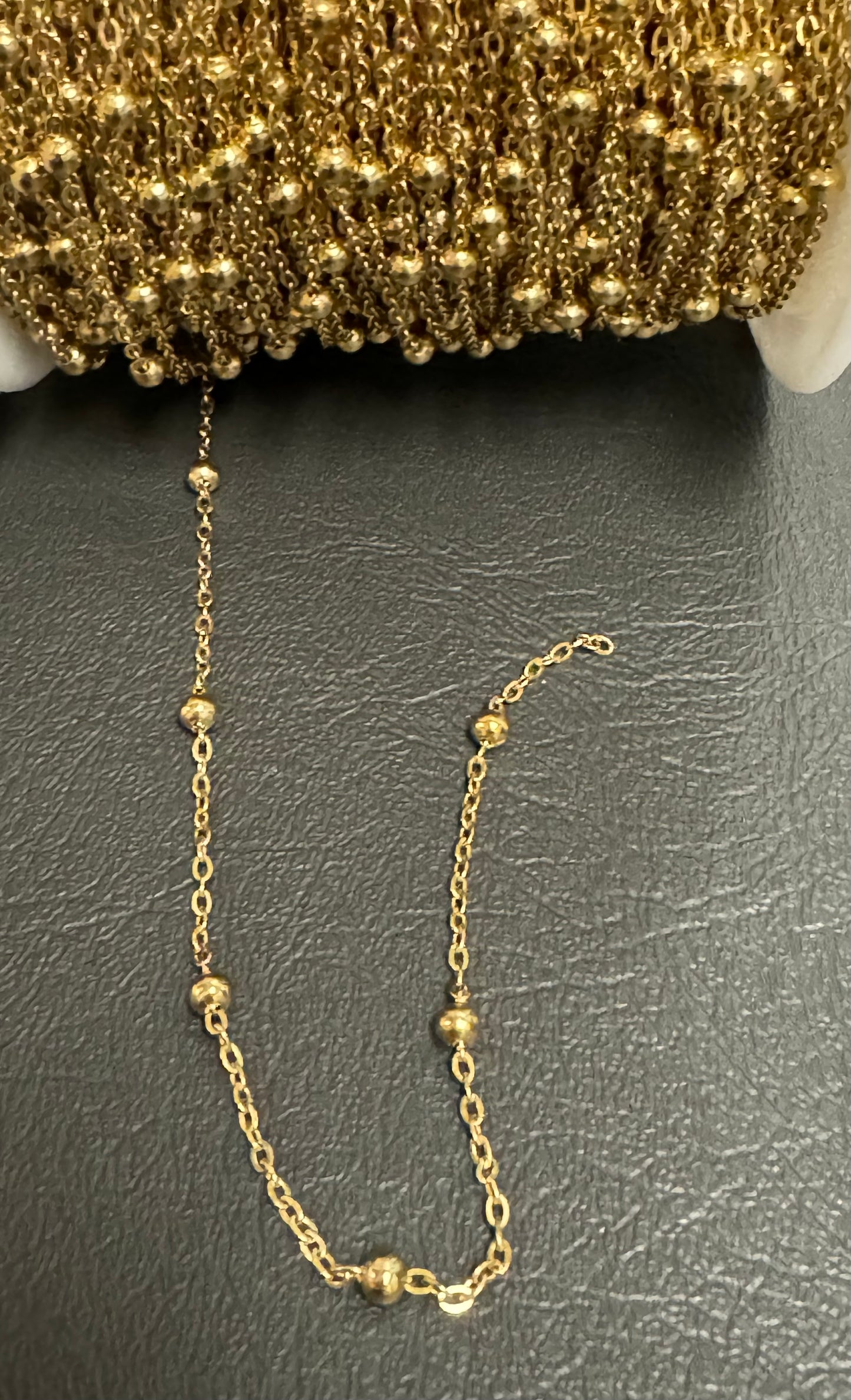 Stainless Steel Chain with 4mm Bead
