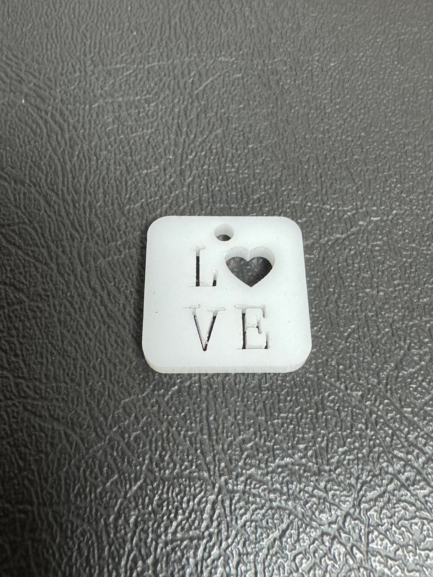 Acrylic Square Love Charm