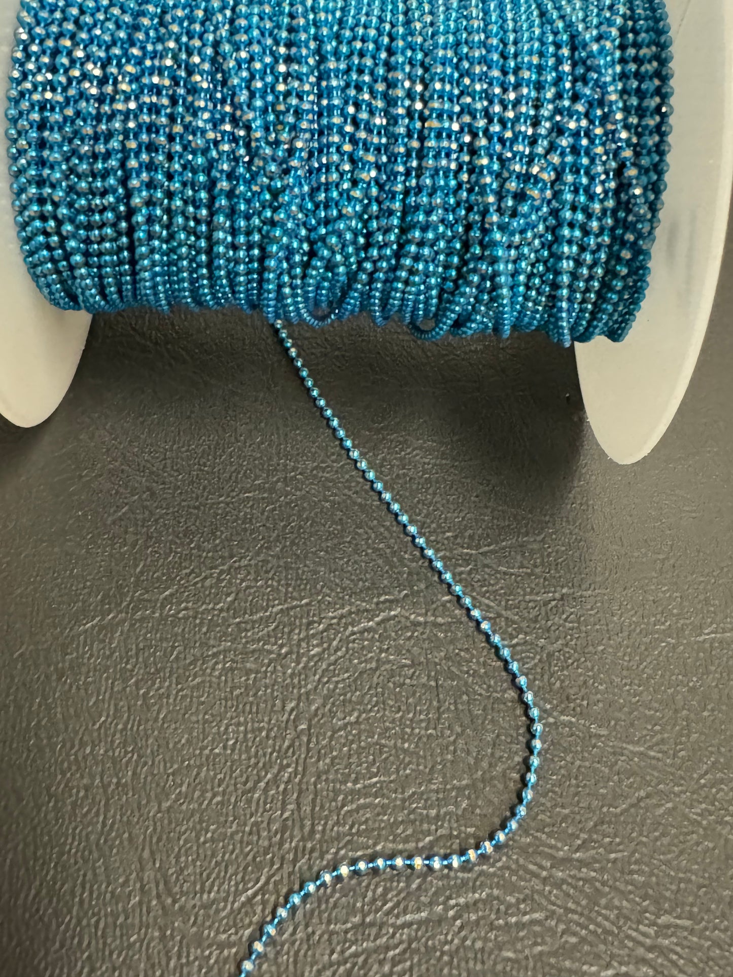 Iron Ball chain electroplated.