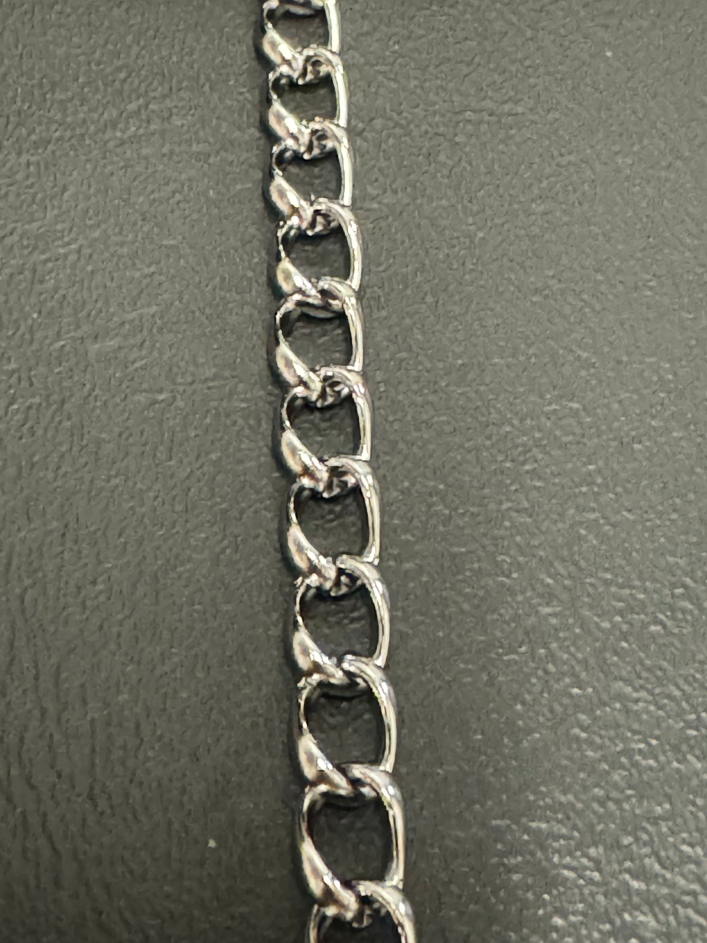Stainless Steel Cubano Flat Chain