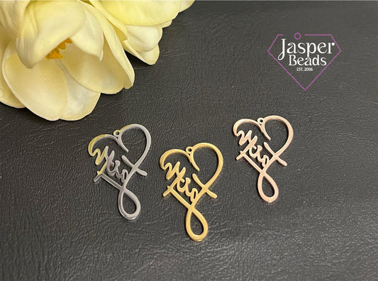 Stainless Steel Faith Charm