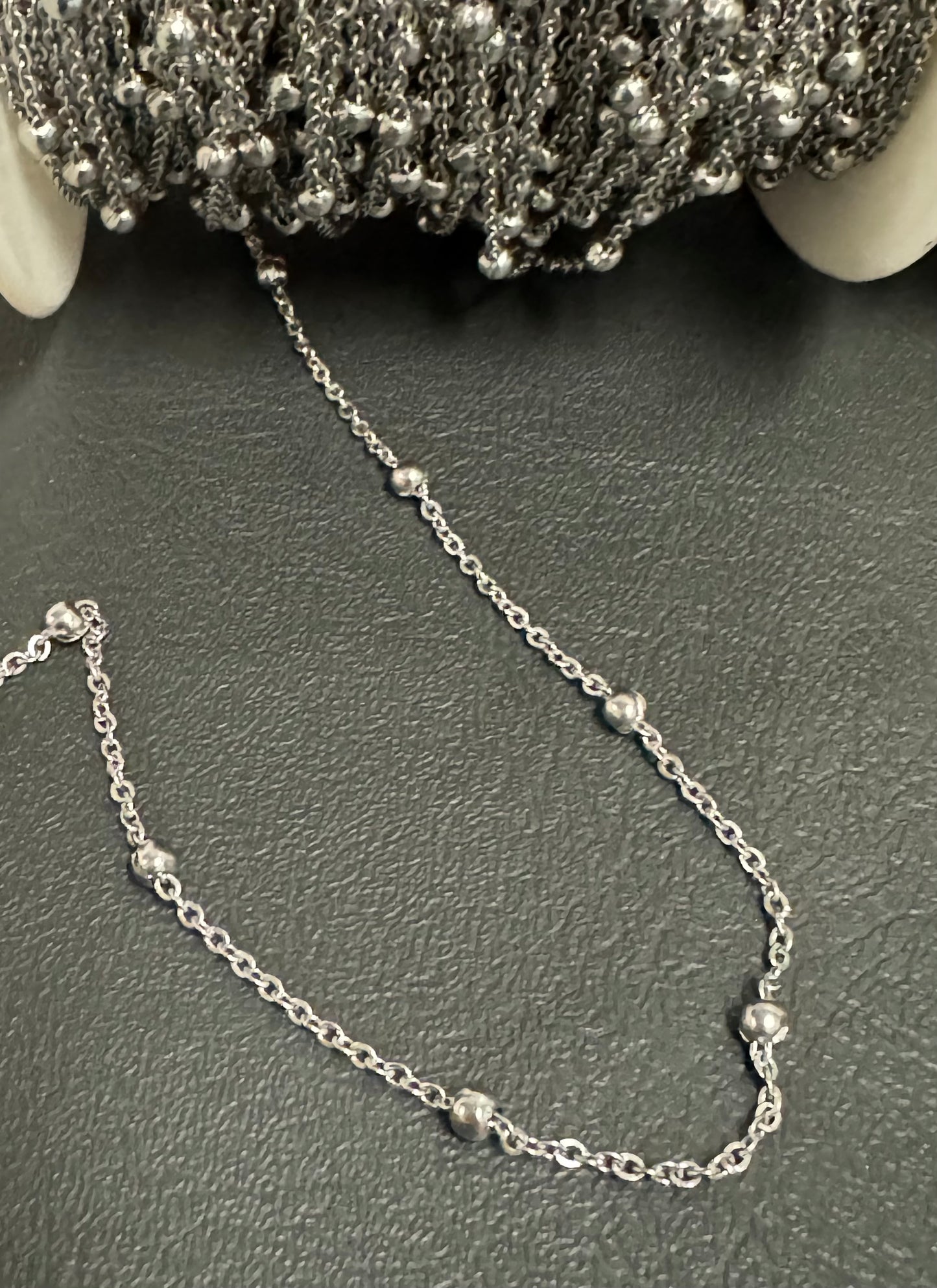 Stainless Steel Chain with 4mm Bead