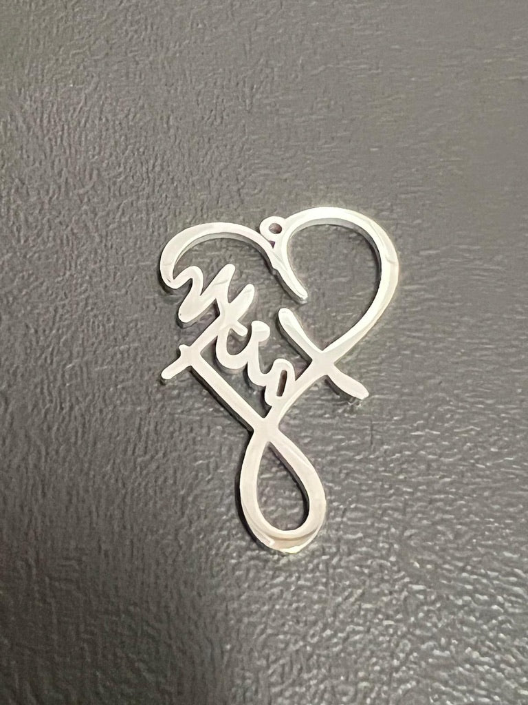 Stainless Steel Faith Charm