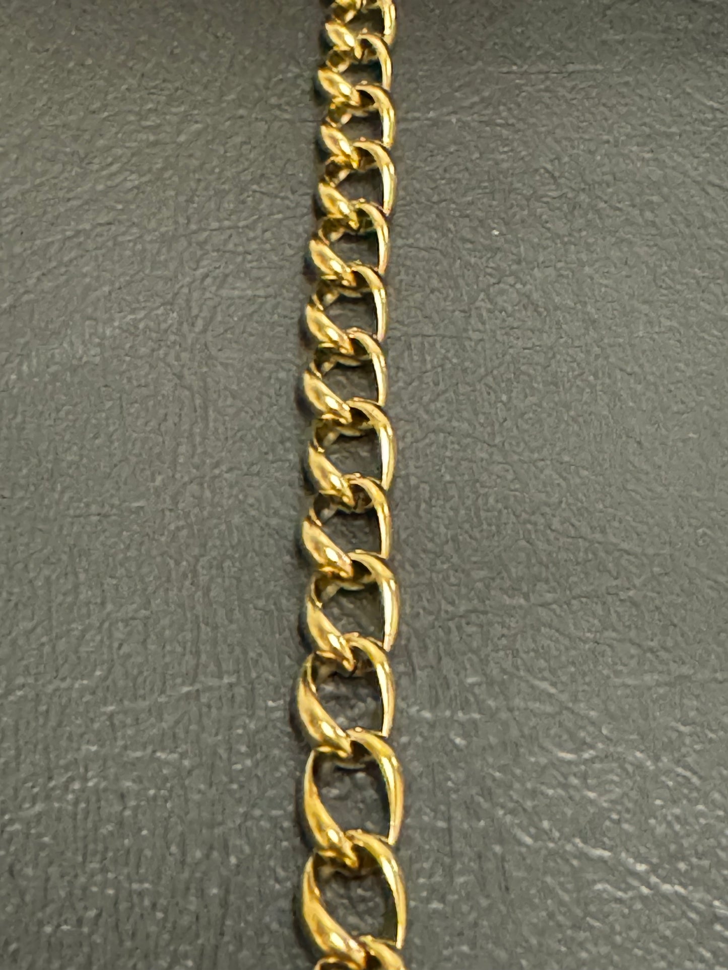 Stainless Steel Cubano Flat Chain
