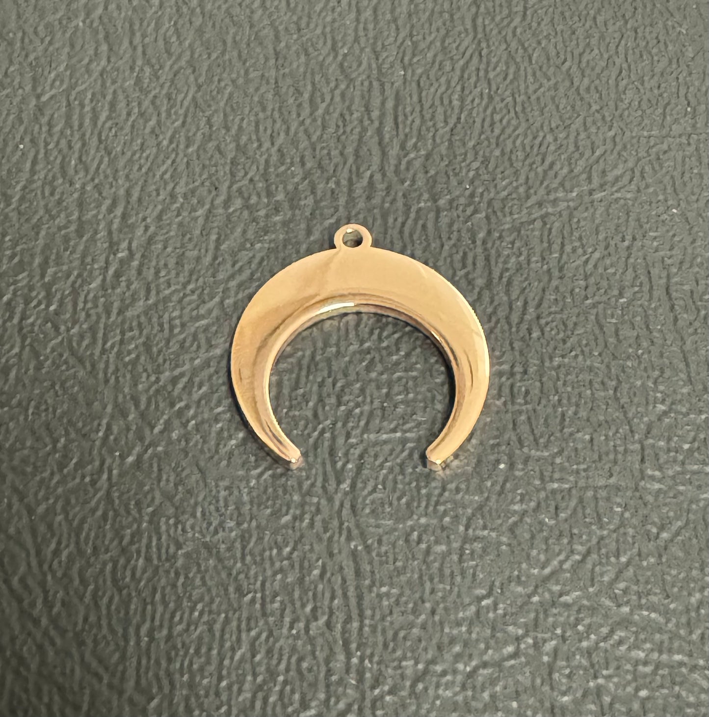 Stainless Steel Moon Charm