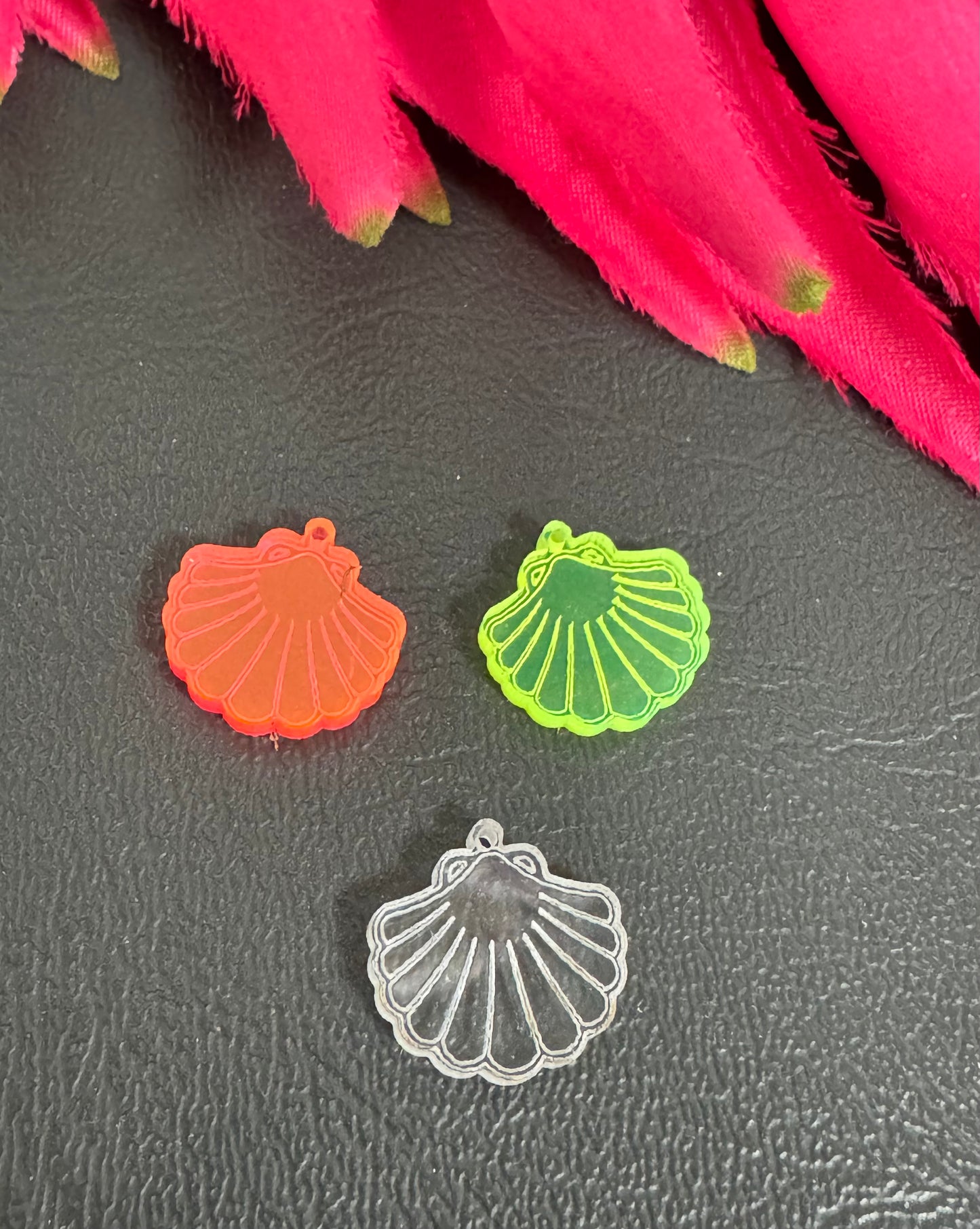 Acrylic Small Shell Charm