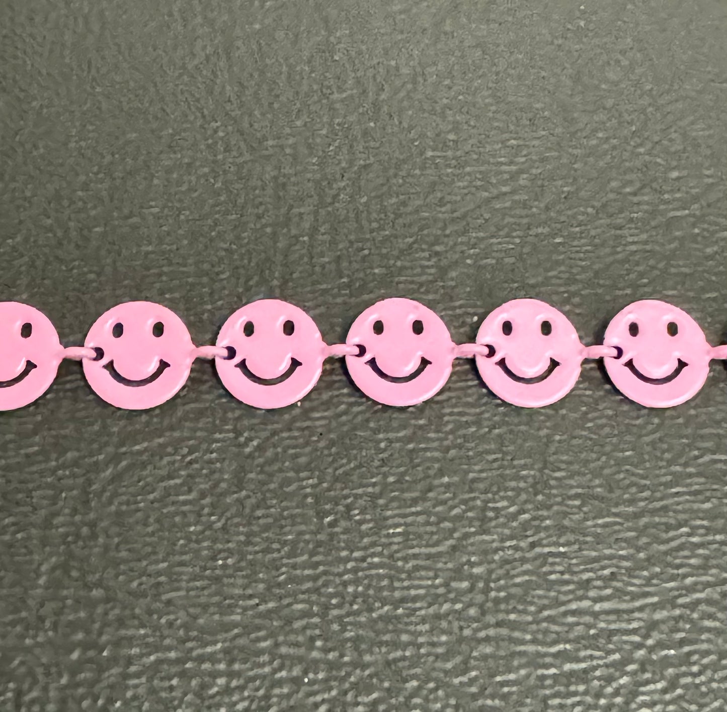 Enamel Happy Face Chain