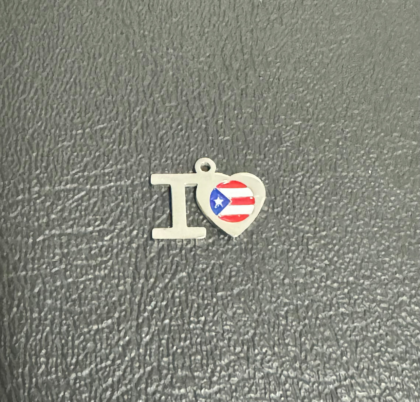 Stainless Steel I ♥️ PR Charm