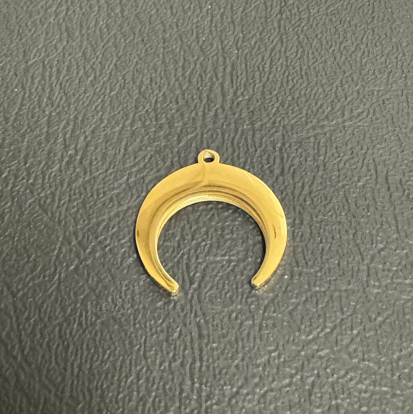 Stainless Steel Moon Charm