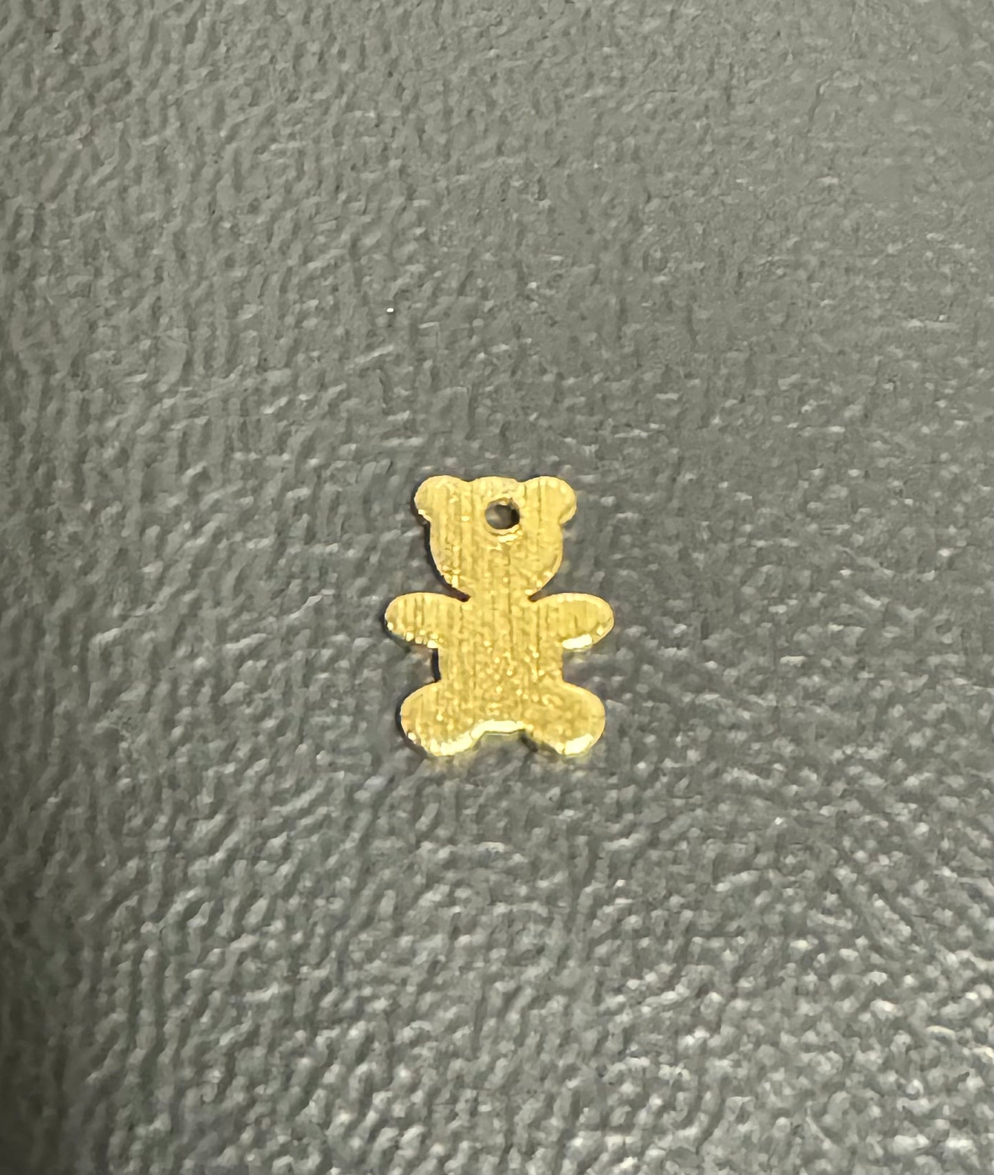 18k Gold Plated Tiny Bear Charm