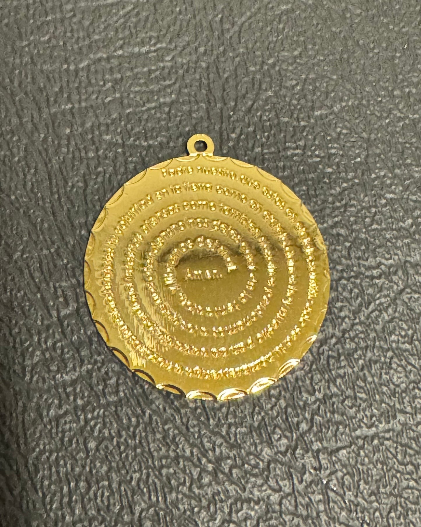 18k Gold Plated Padre Nuestro Charm