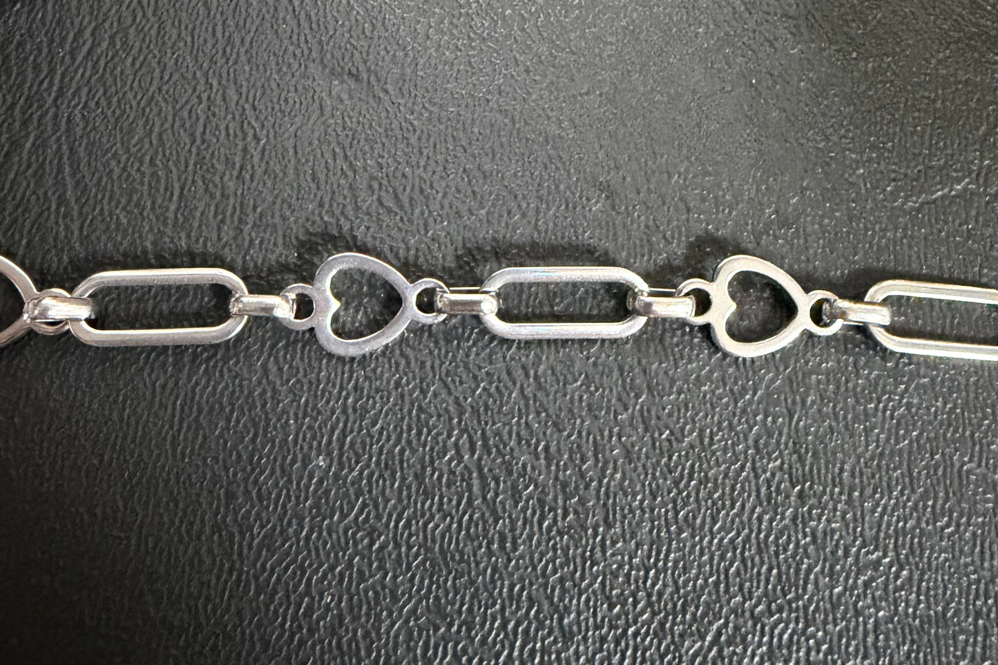 Stainless Steel Heart/Oval Chain