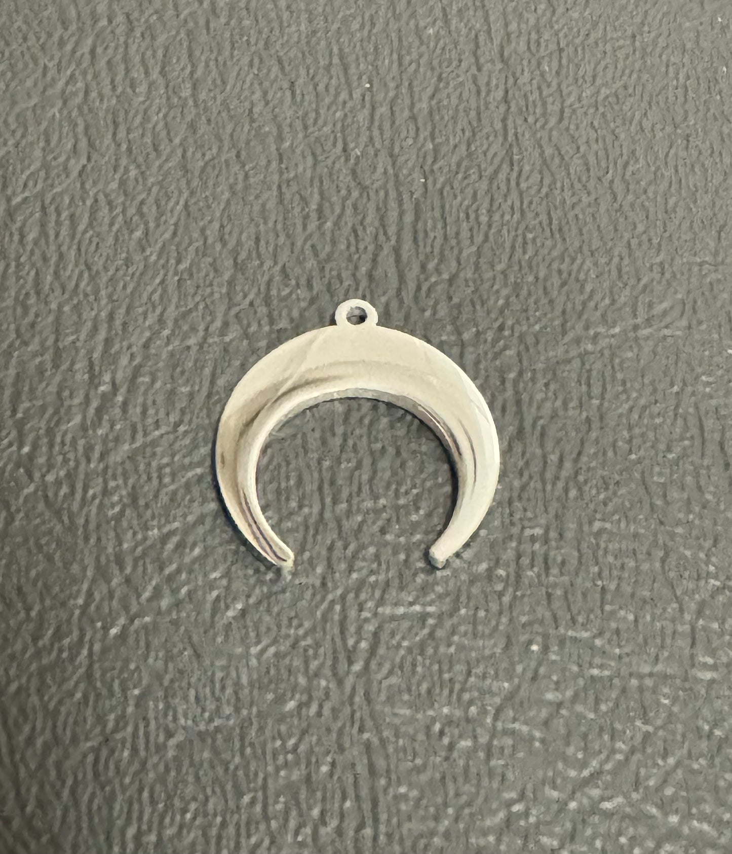 Stainless Steel Moon Charm