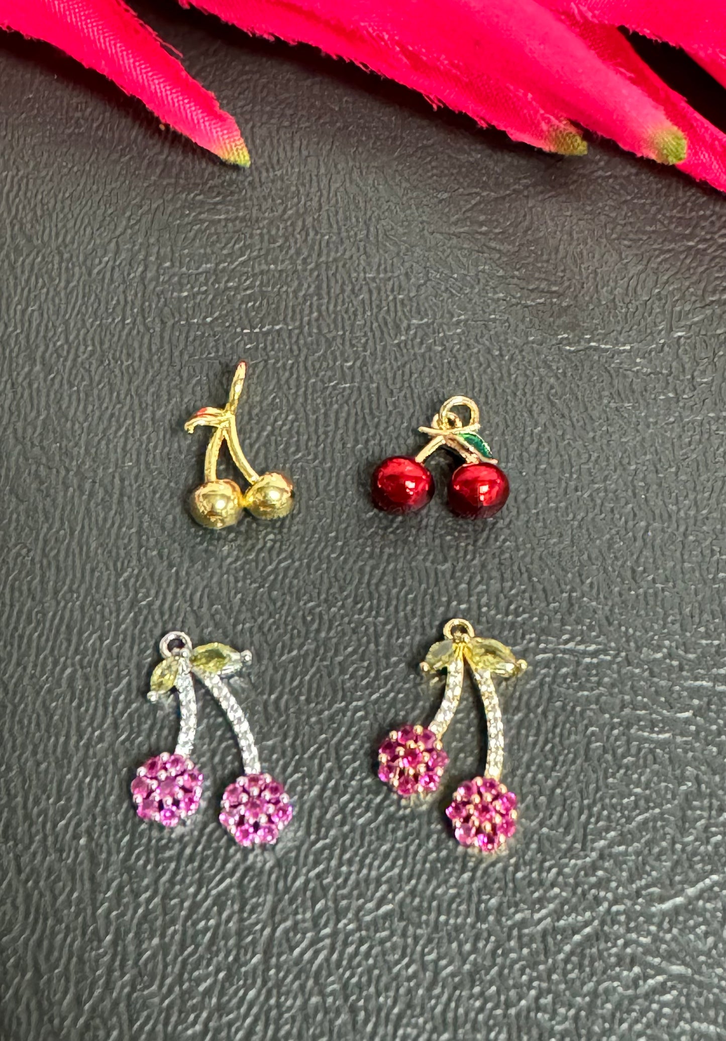 18k Gold Plated Cherry Charm