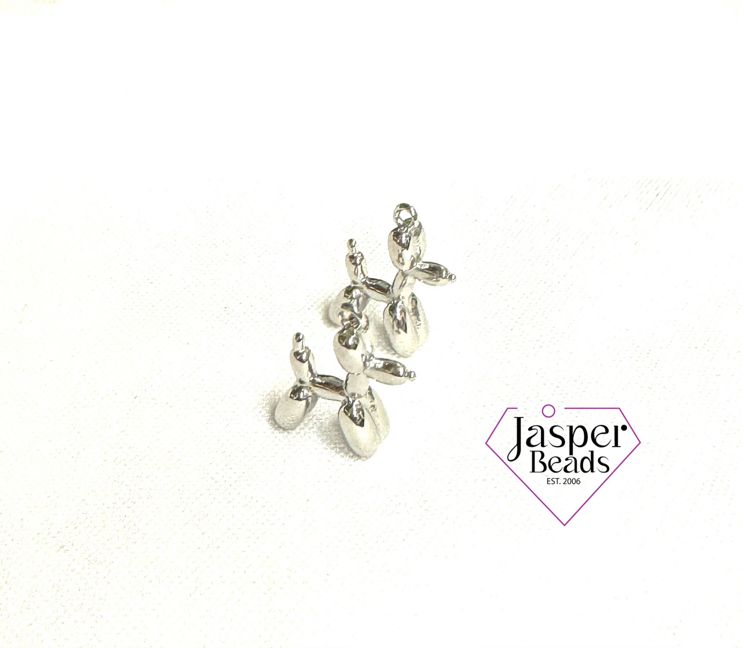 Stainless Steel Ballon Dog Charm