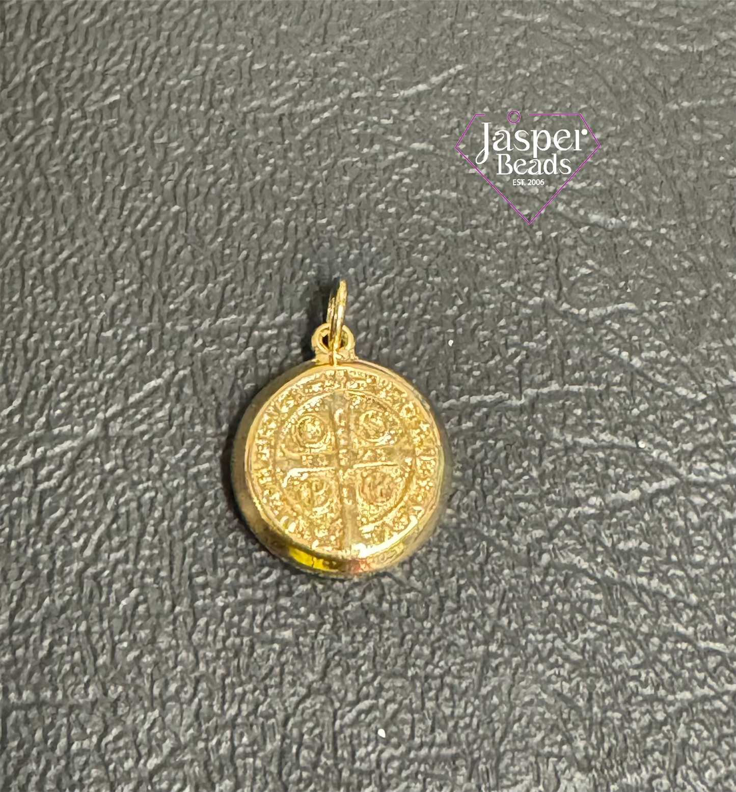 18k Gold and Silver Plated San Benito Charm