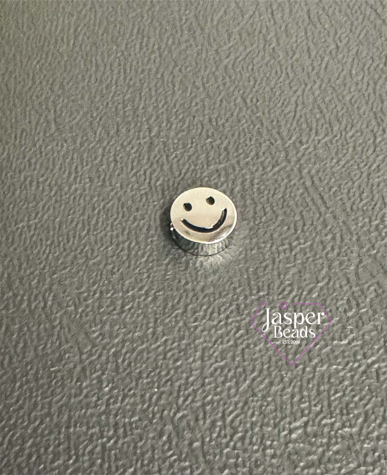 Stainless Steel Happy Face Bead