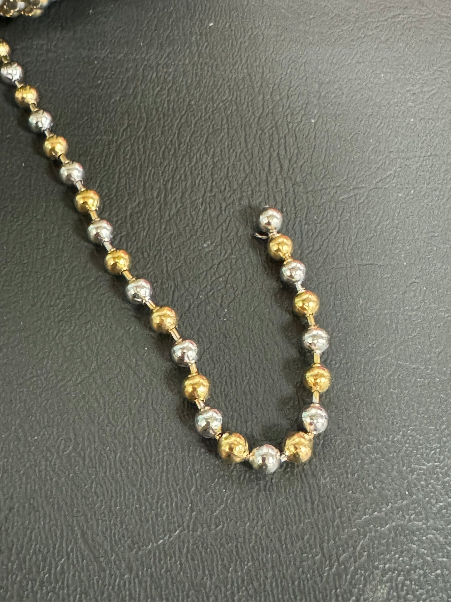 Stainless Steel Ball Chain 5mm Gold and Silver