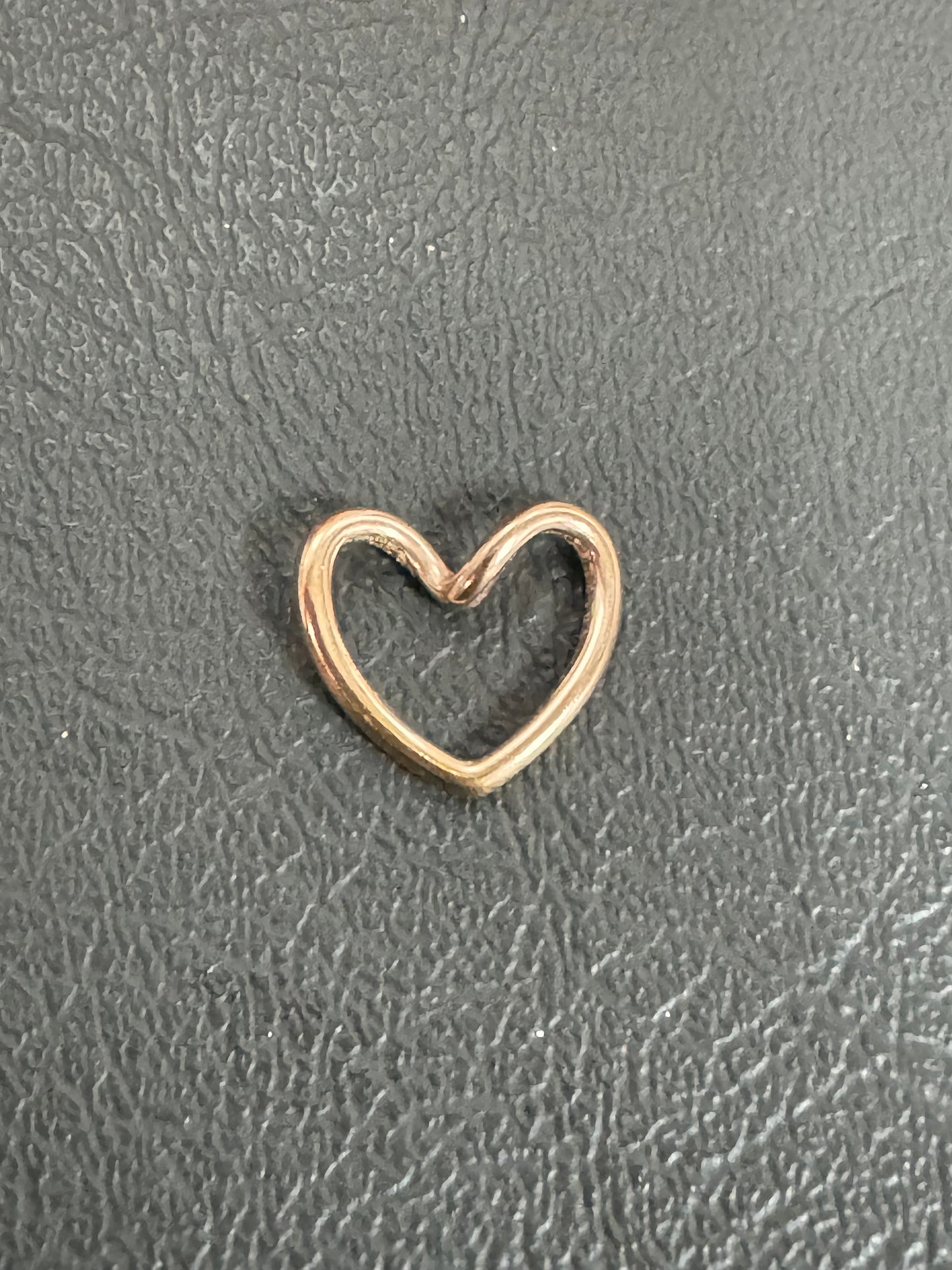Stainless Steel Heart Frame Charm
