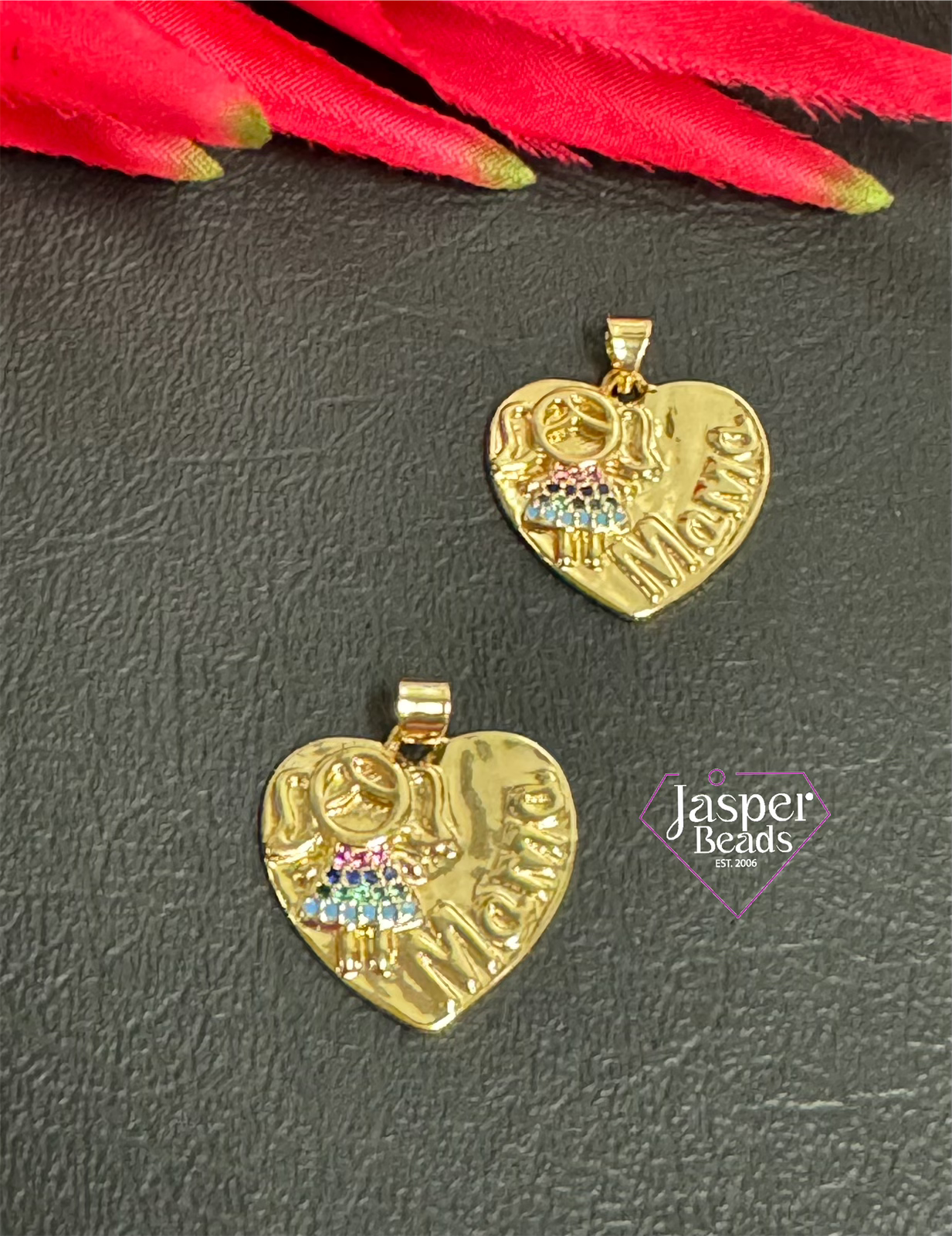 Heart Mom Charm