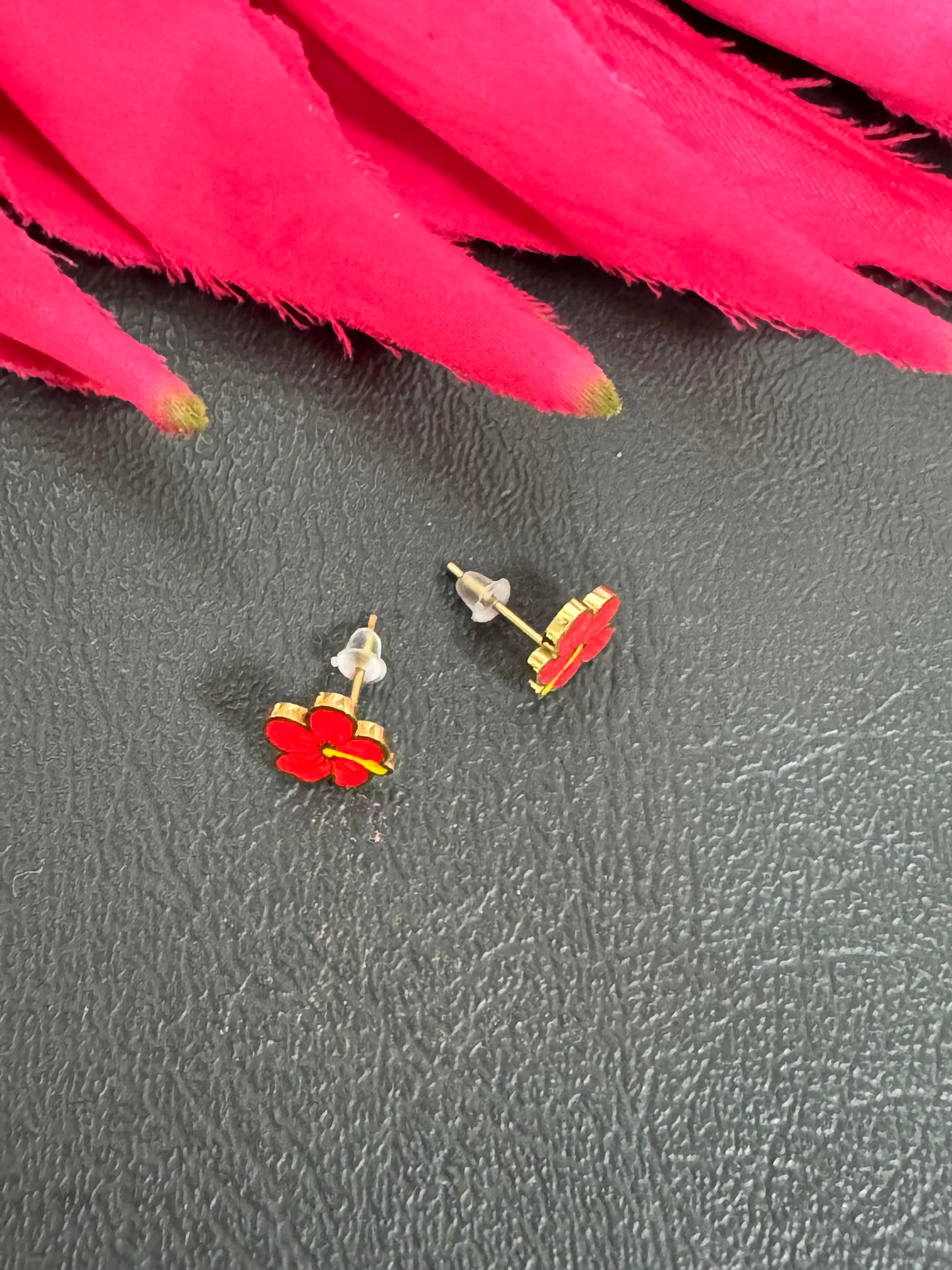 Enamel Amapola Earrings