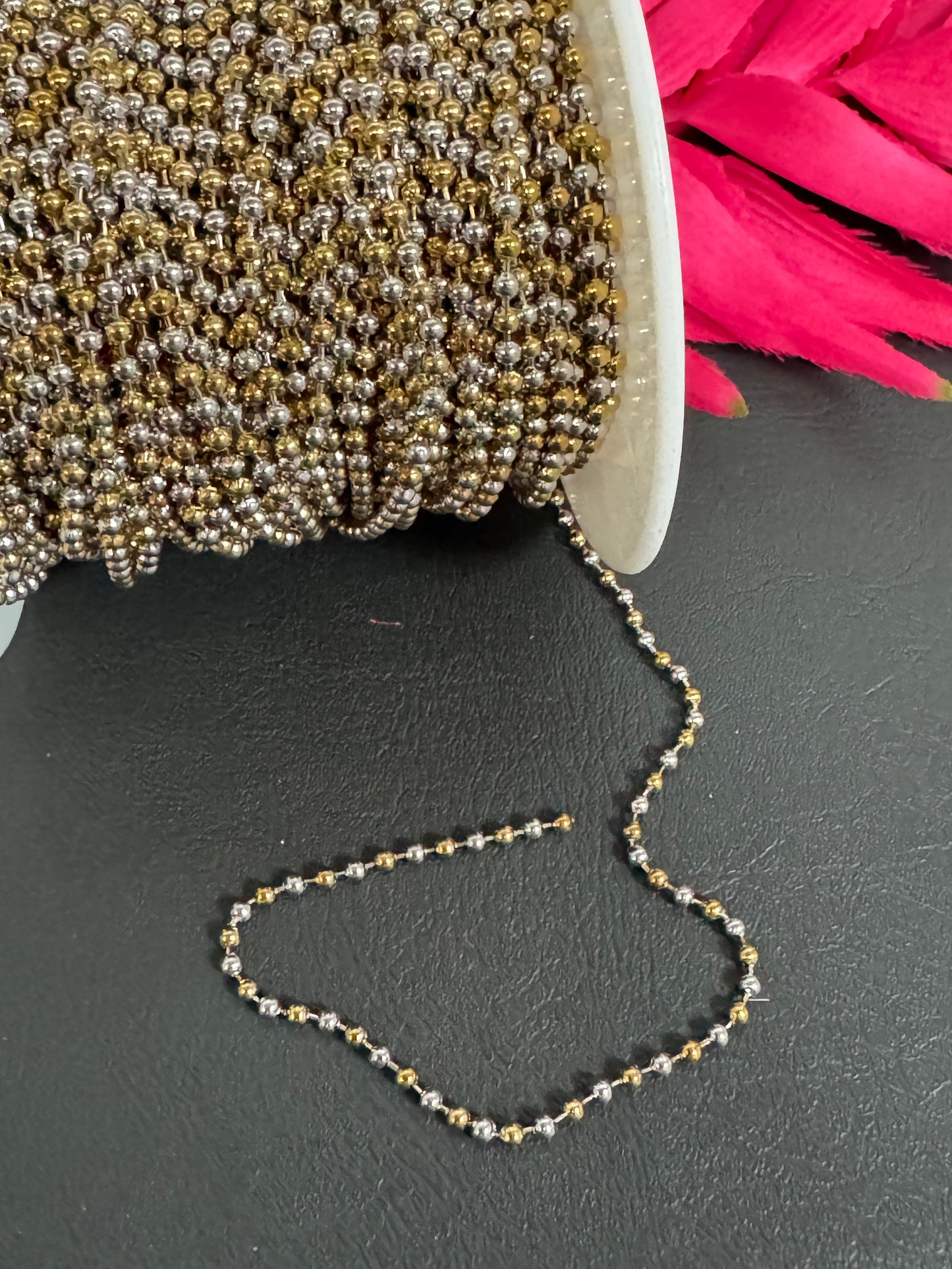 Stainless Steel 3mm Ball Chain Two Tone