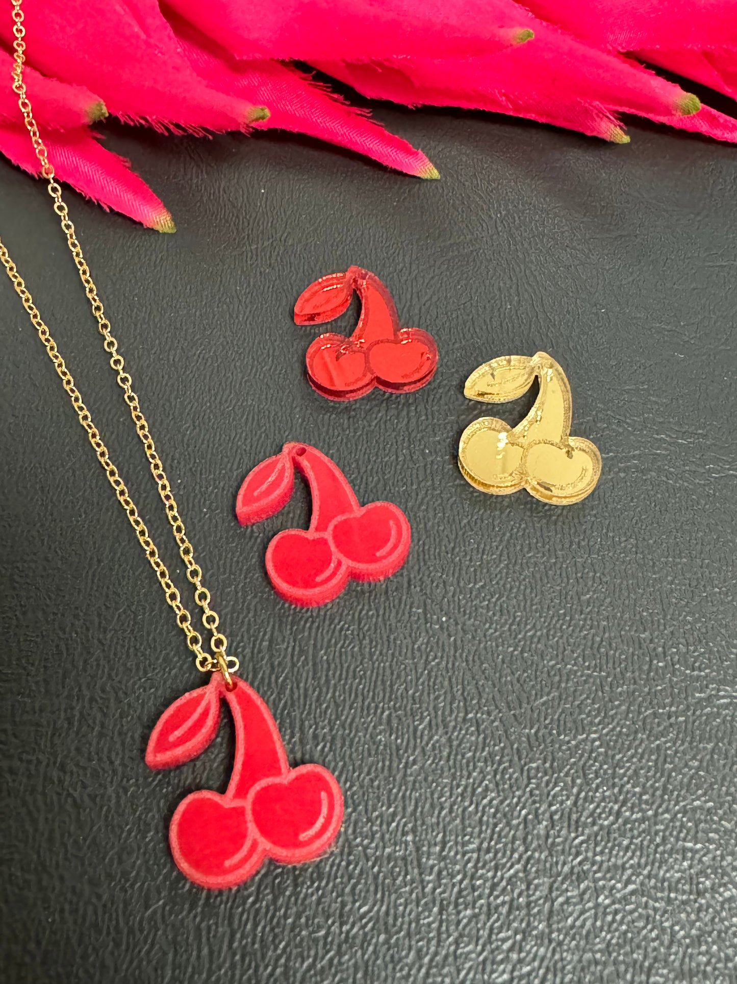 Acrylic Cherry Charm