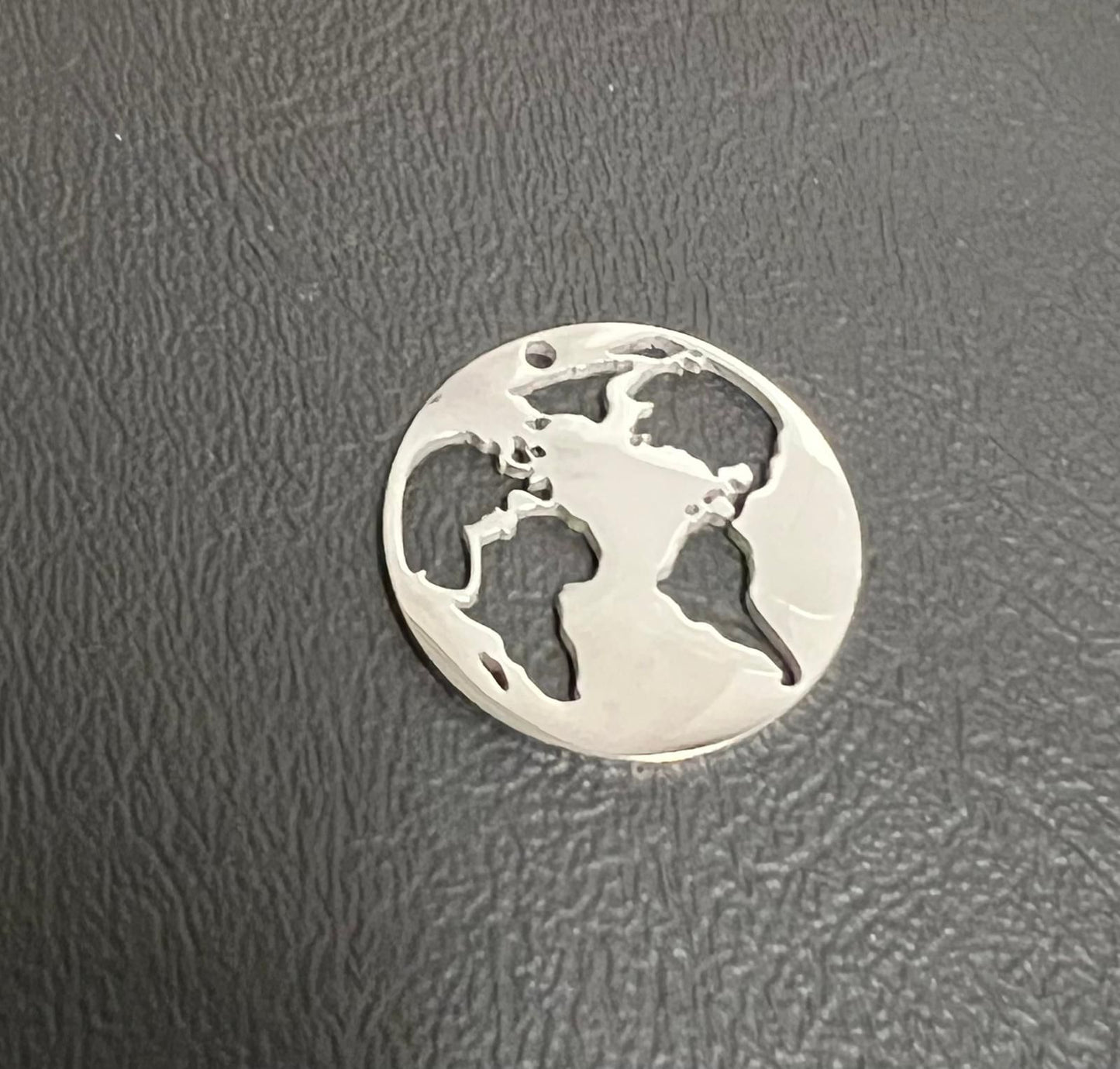 Stainless Steel Earth Charm