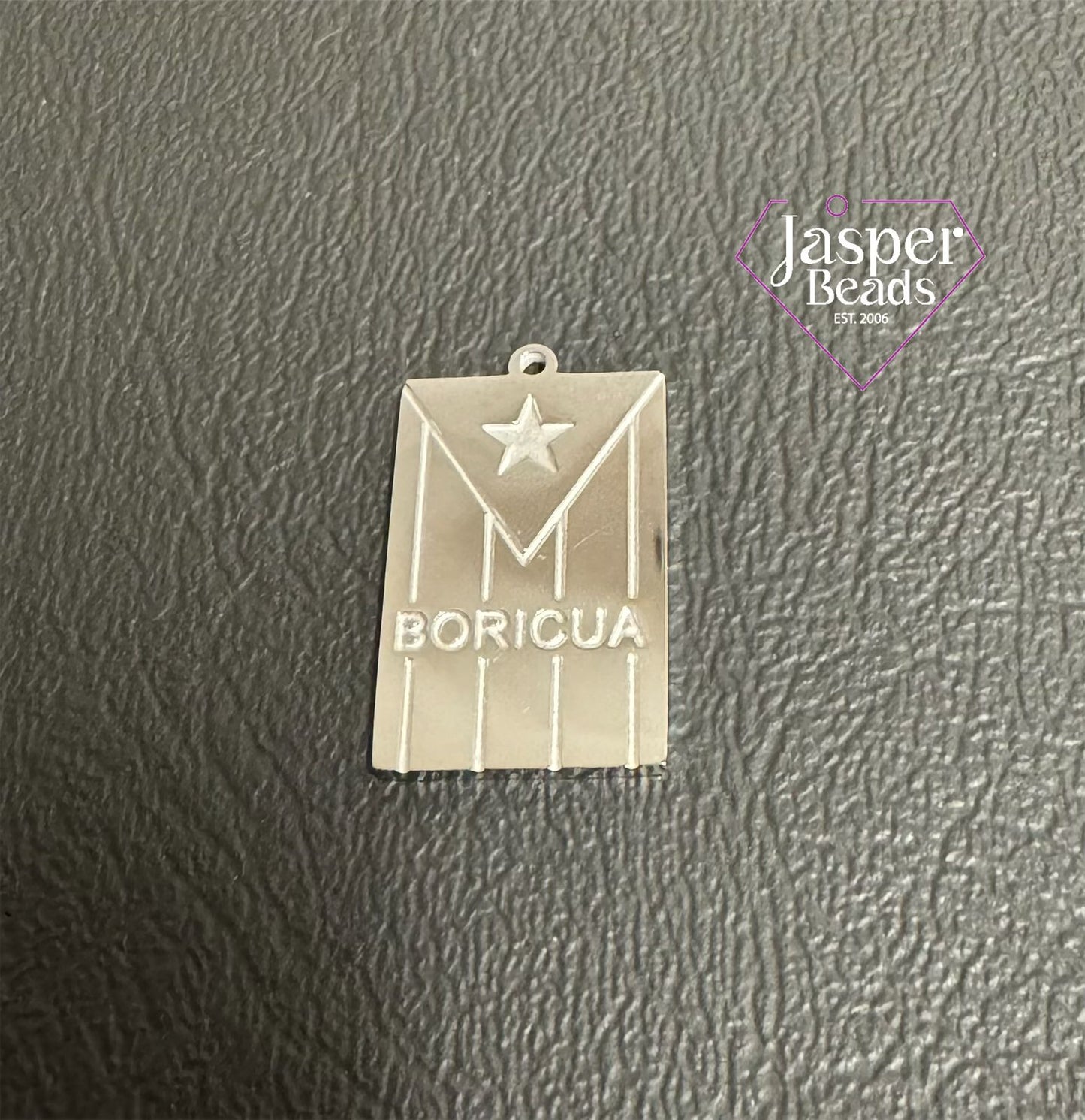 Stainless Steel PR Flag Charm