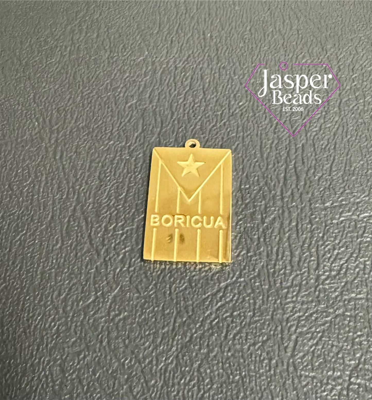 Stainless Steel PR Flag Charm